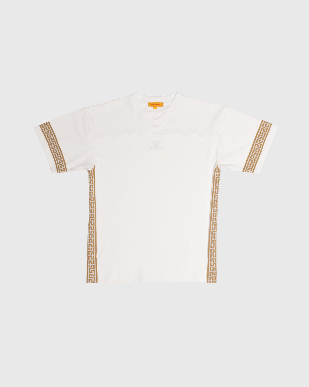 White "Geo" Boxy Sport Tee