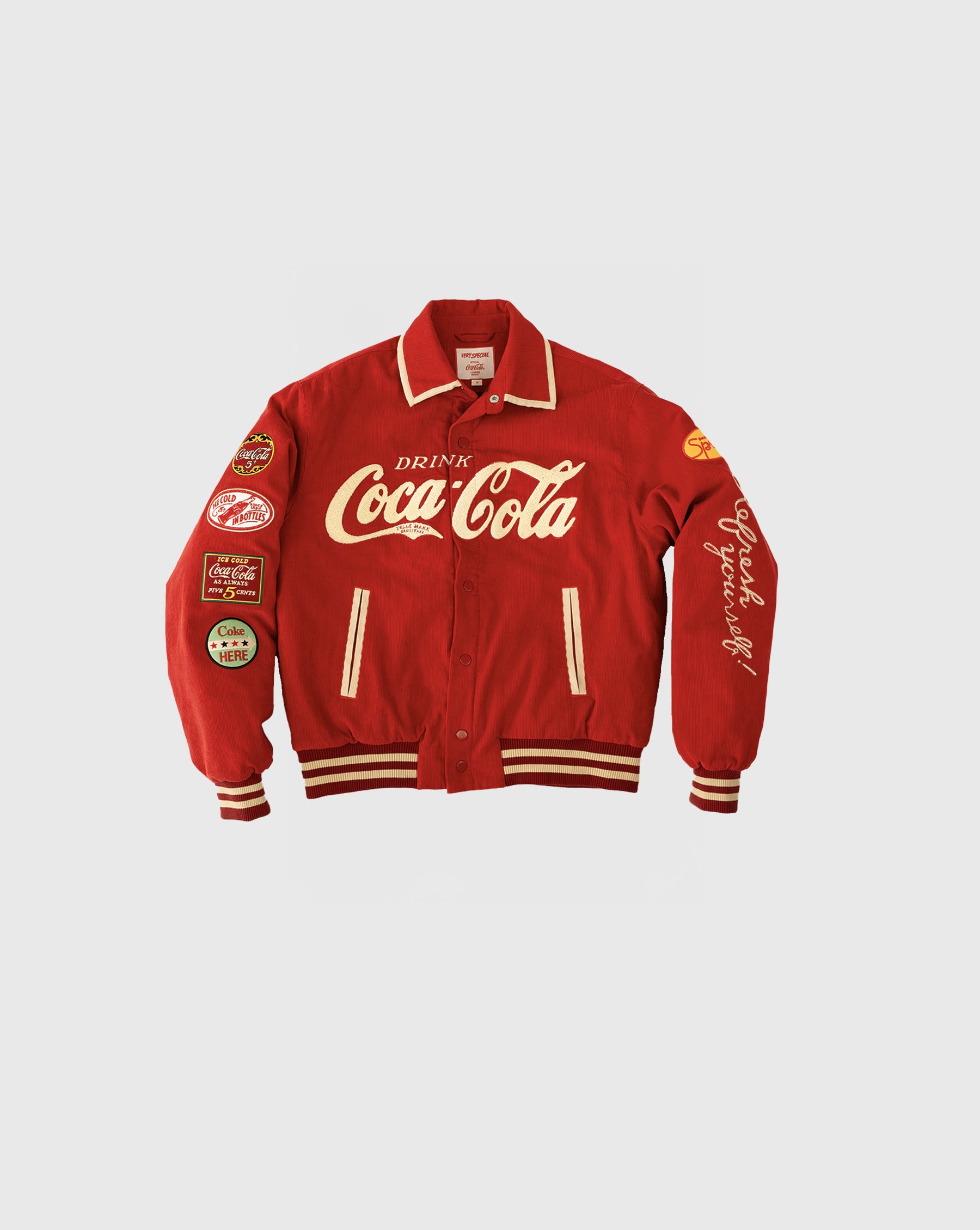 Classic Coke Cord Varsity Jacket