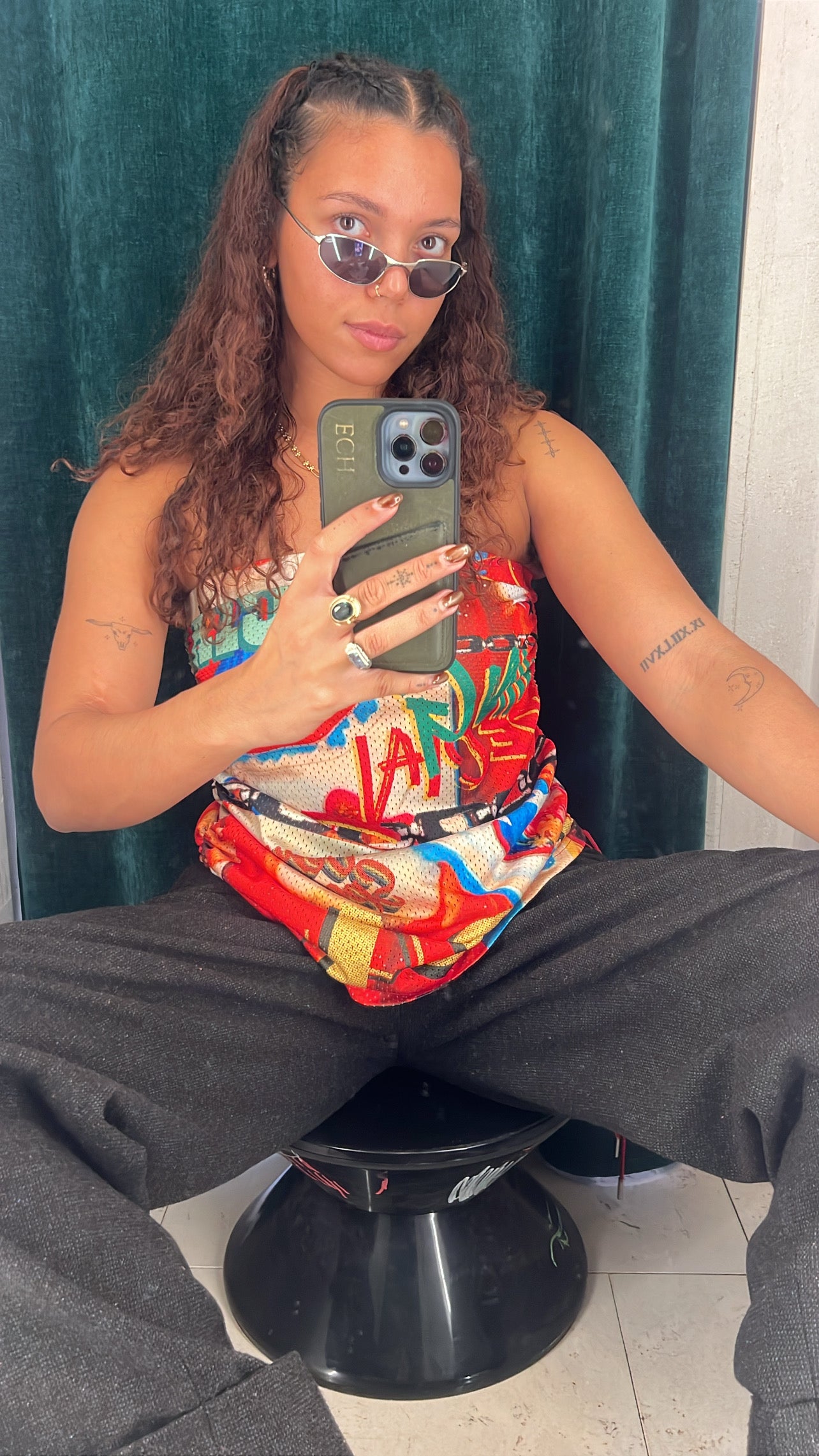 Holy Mash Up Ruche Mini Skirt/Tube Top