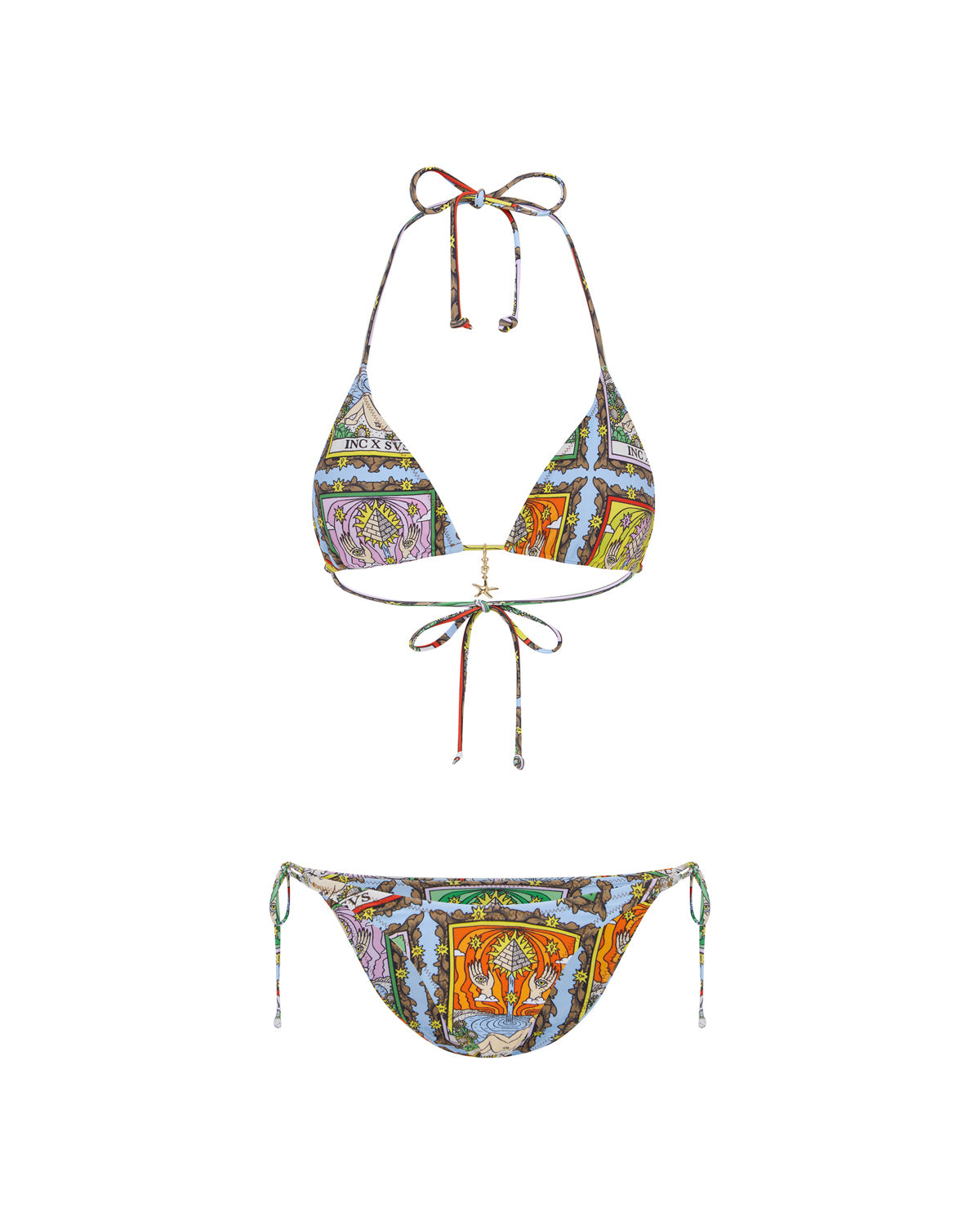 "INC X SVS" 90'S TIE SIDE PANT- TAROT