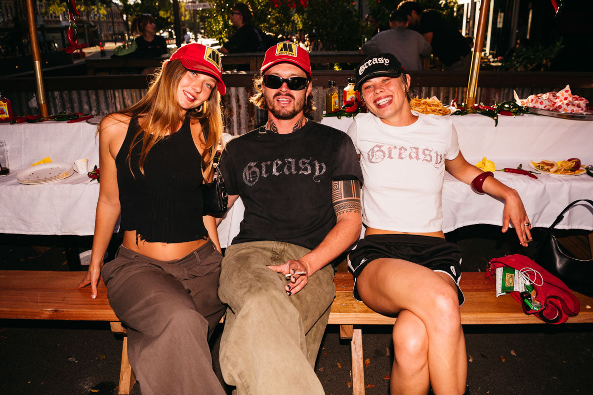 Vintage Black Greasy Boxy Tee