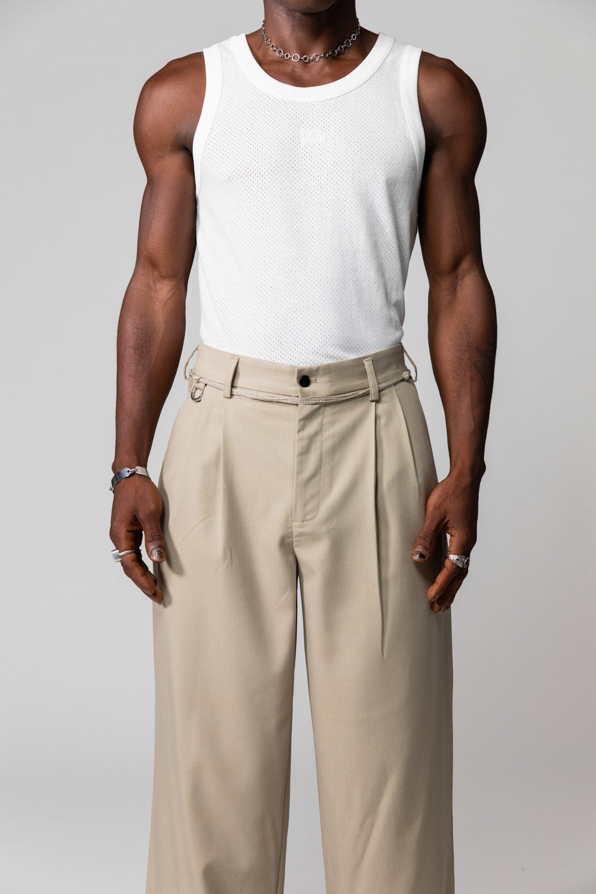 Stone Westwood Pleated Pant