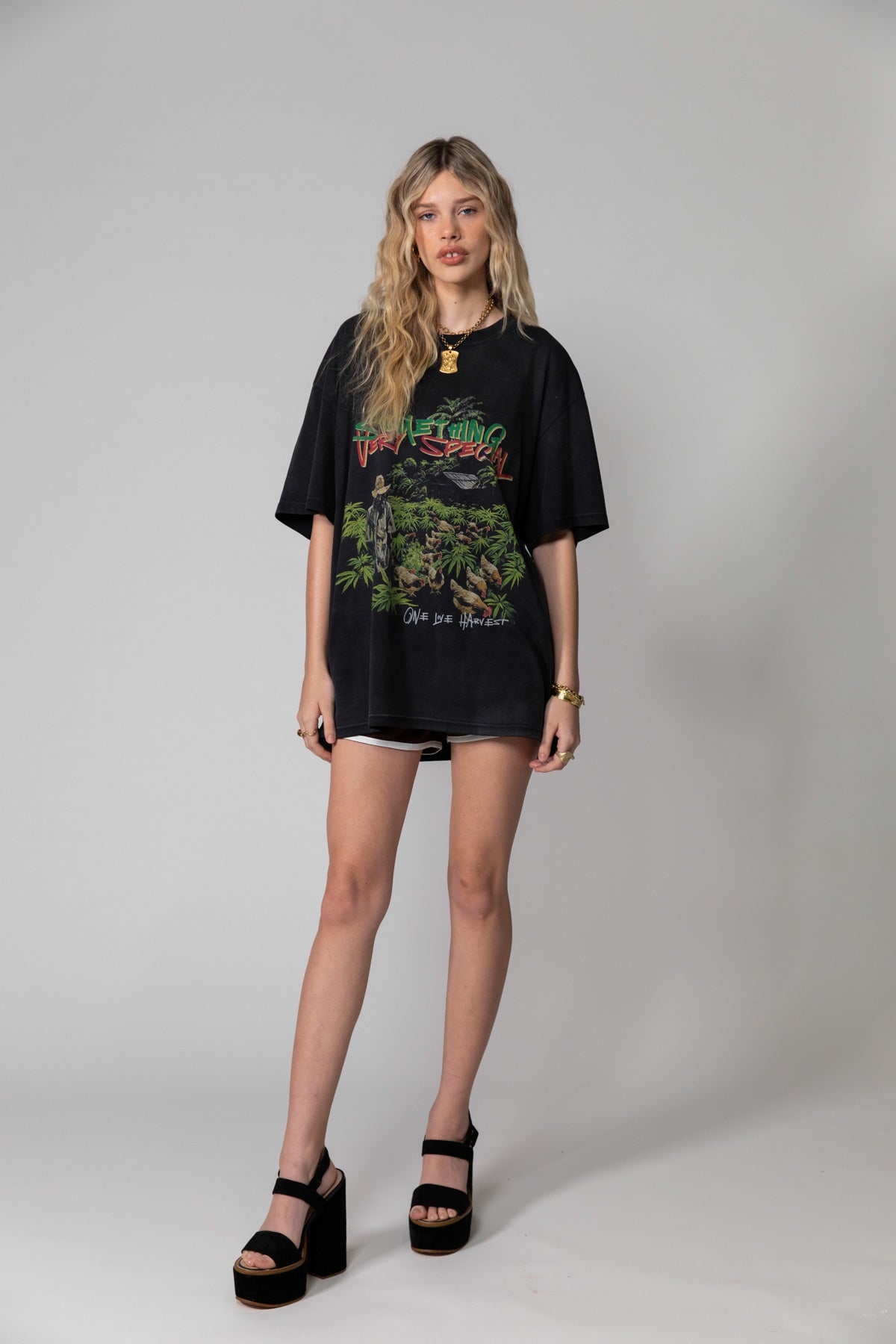 Vintage Black Organic Farmer Tee