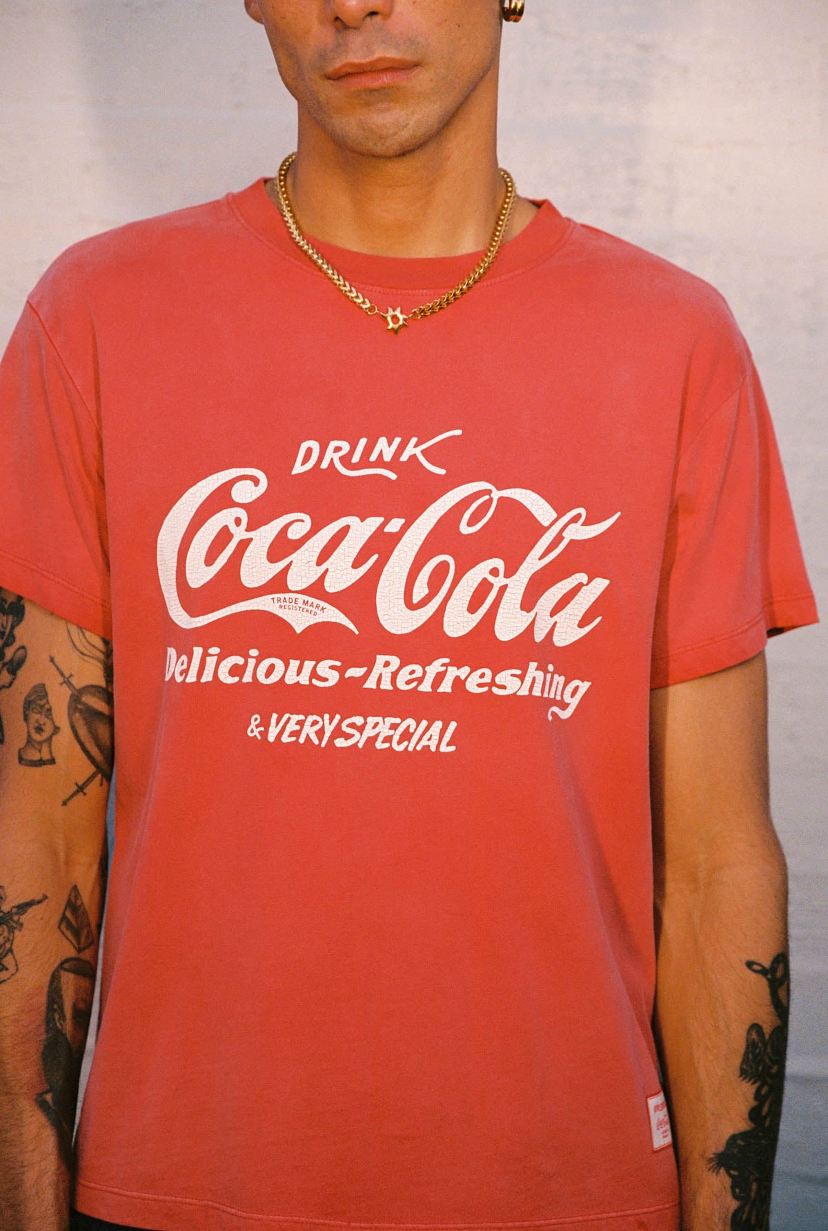 Red Classic Coke Logo Tee