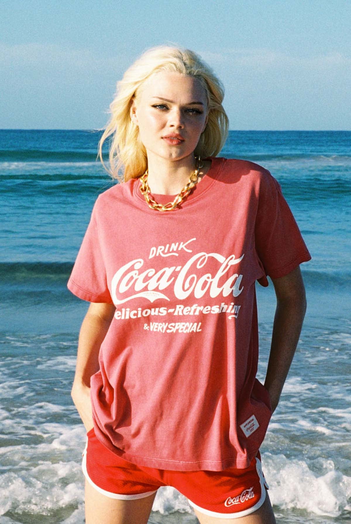 Red Classic Coke Logo Tee