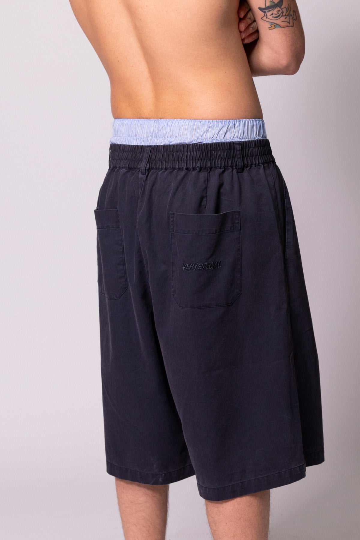 Midnight Shay Pleated Shorts
