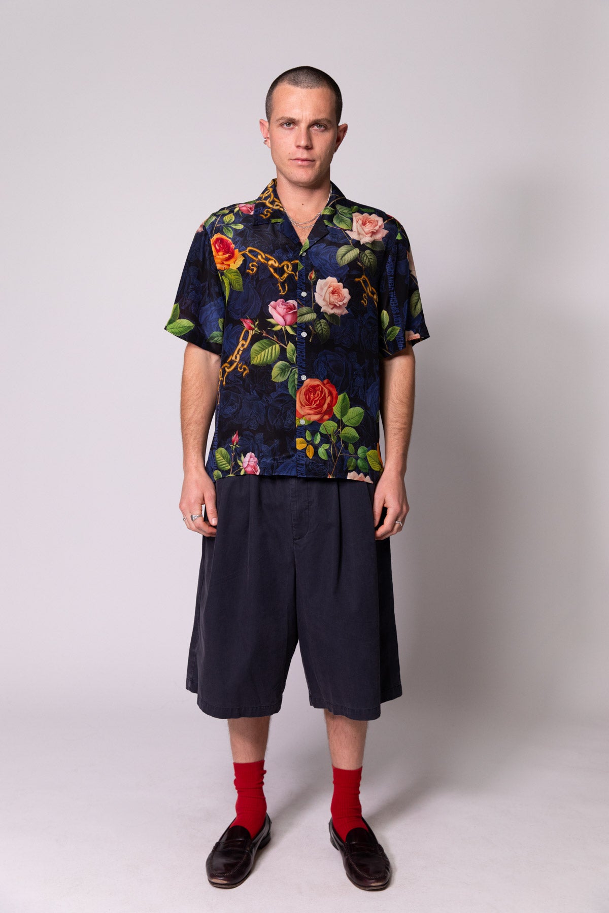 Midnight Shay Pleated Shorts