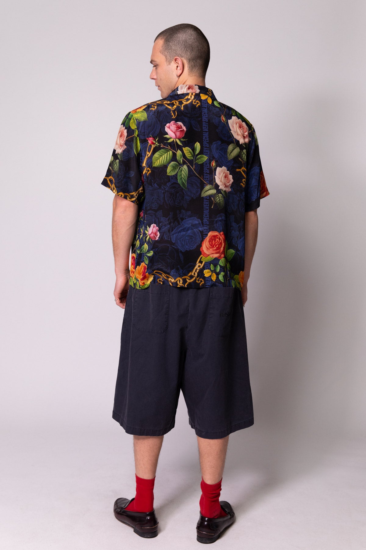 Chains and Roses Silk Resort Shirt