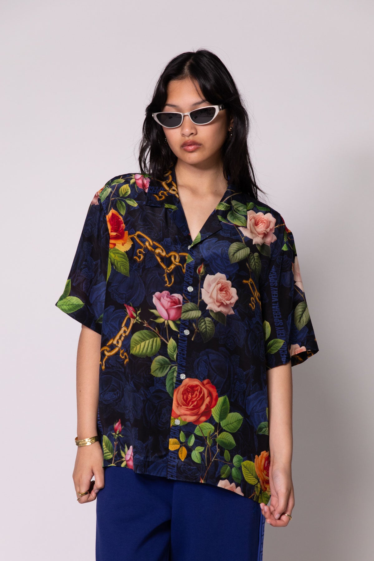 Chains and Roses Silk Resort Shirt