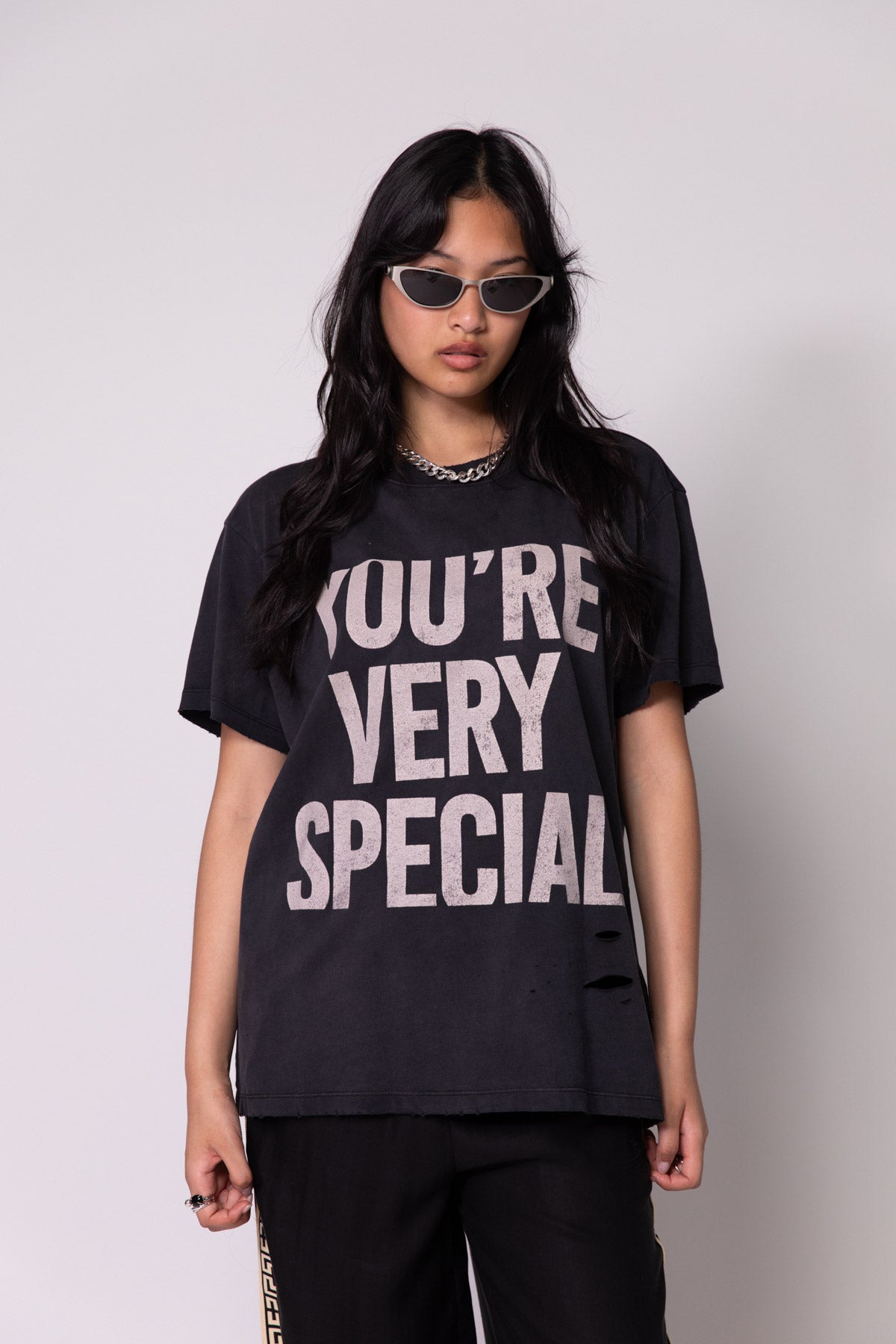 Vintage Black YVS Trashed Tee