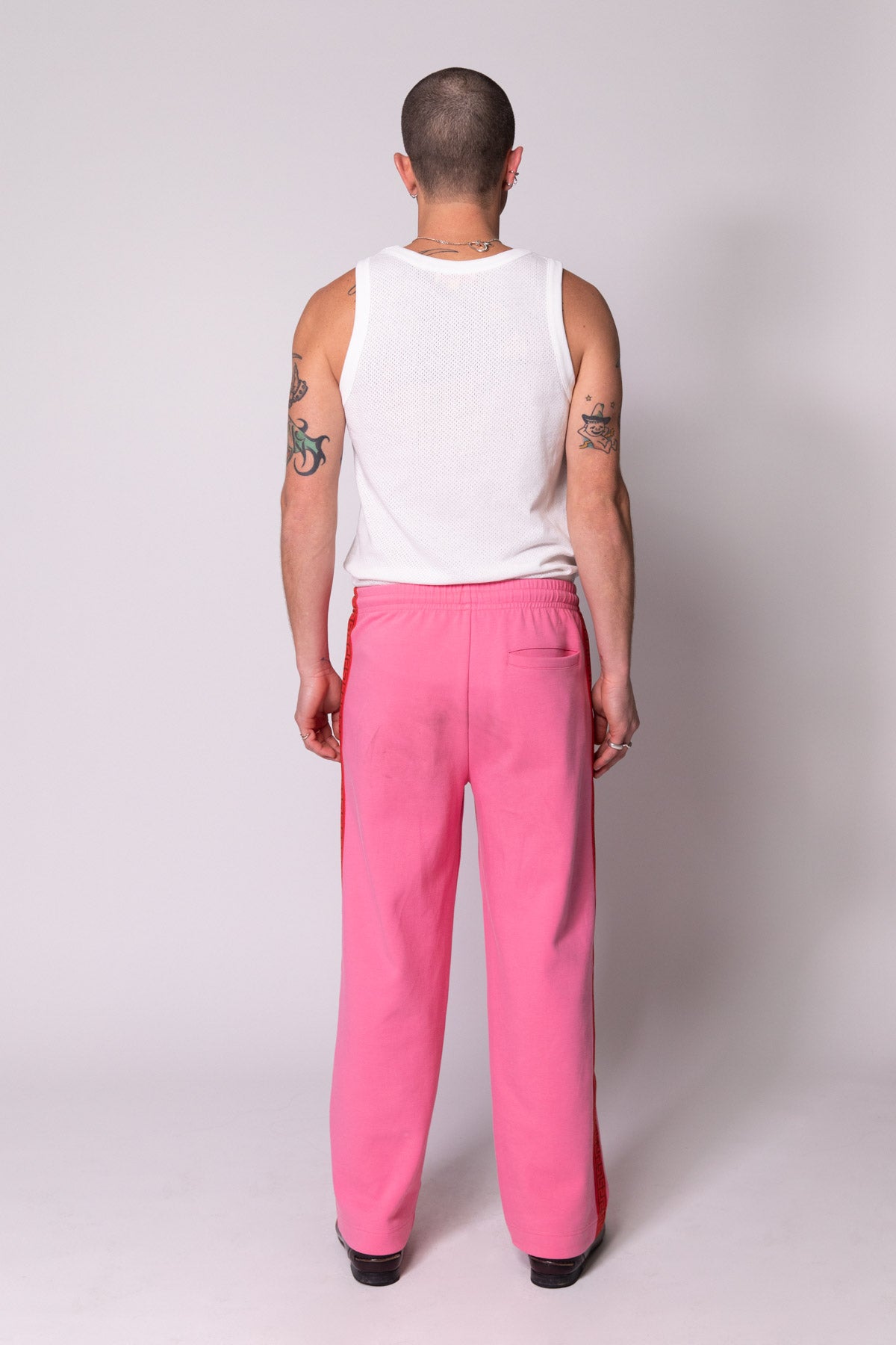 Pink Geo Track Pants