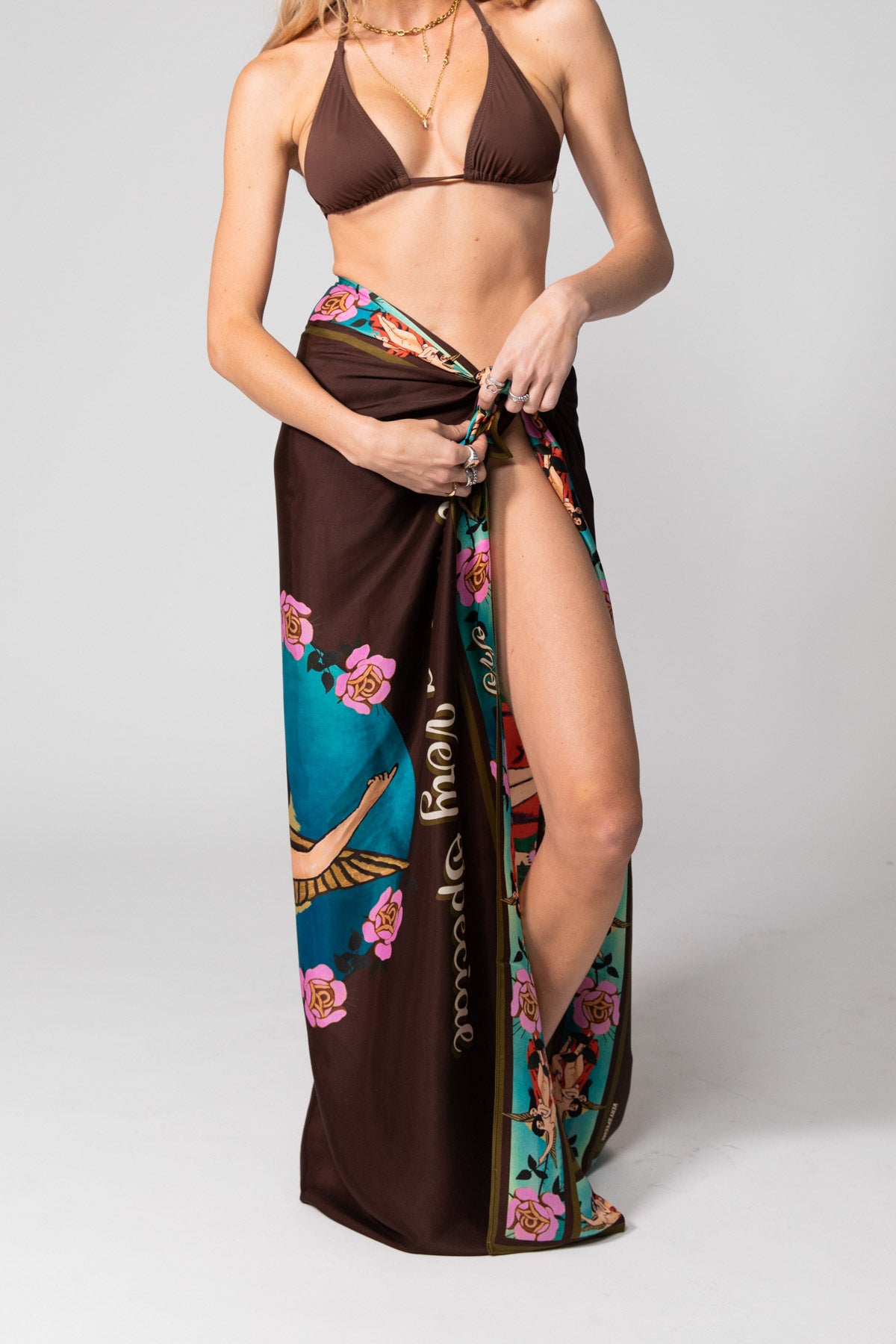 Mocha Guardian Angels Sarong