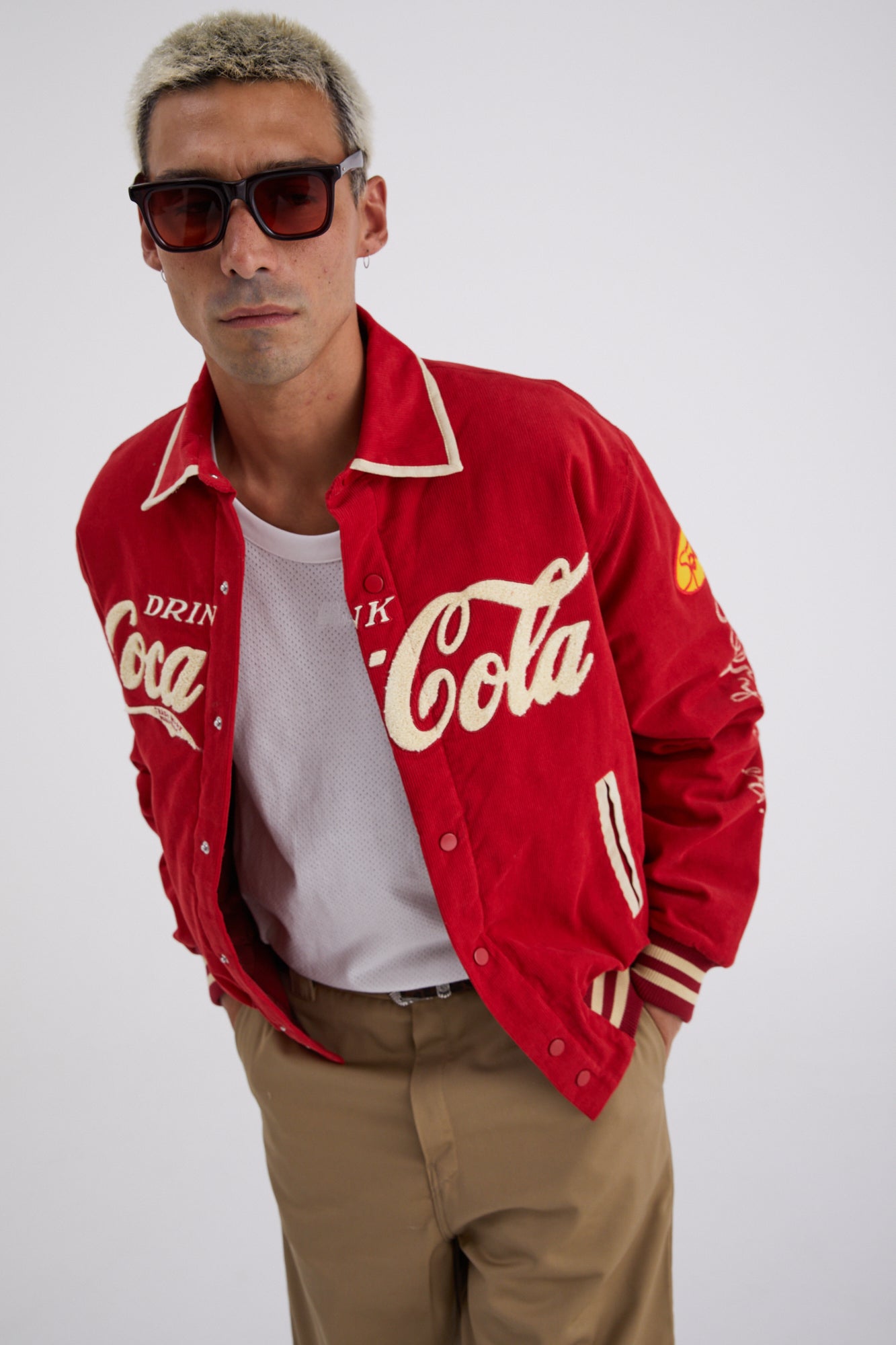 Classic Coke Cord Varsity Jacket