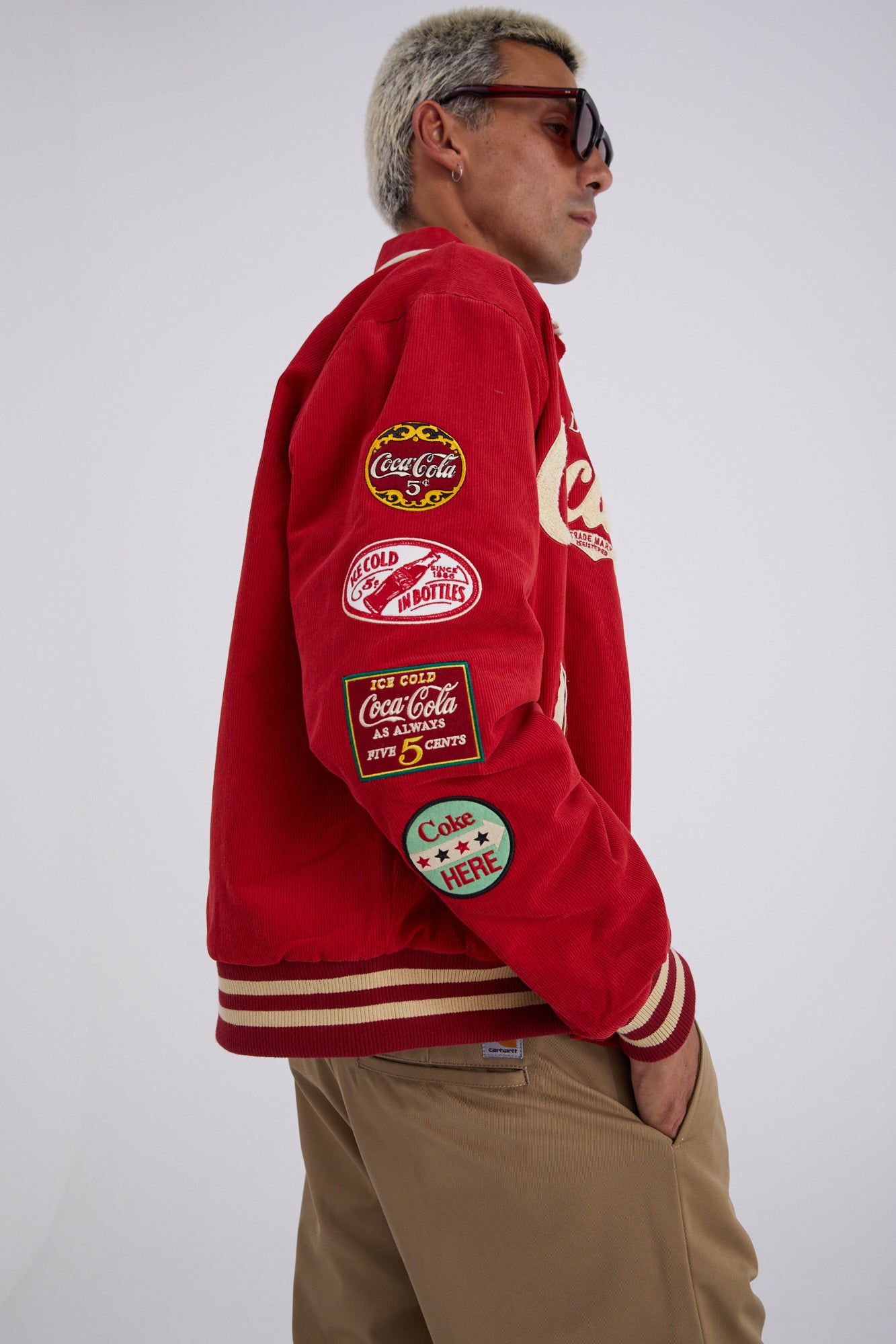 Classic Coke Cord Varsity Jacket
