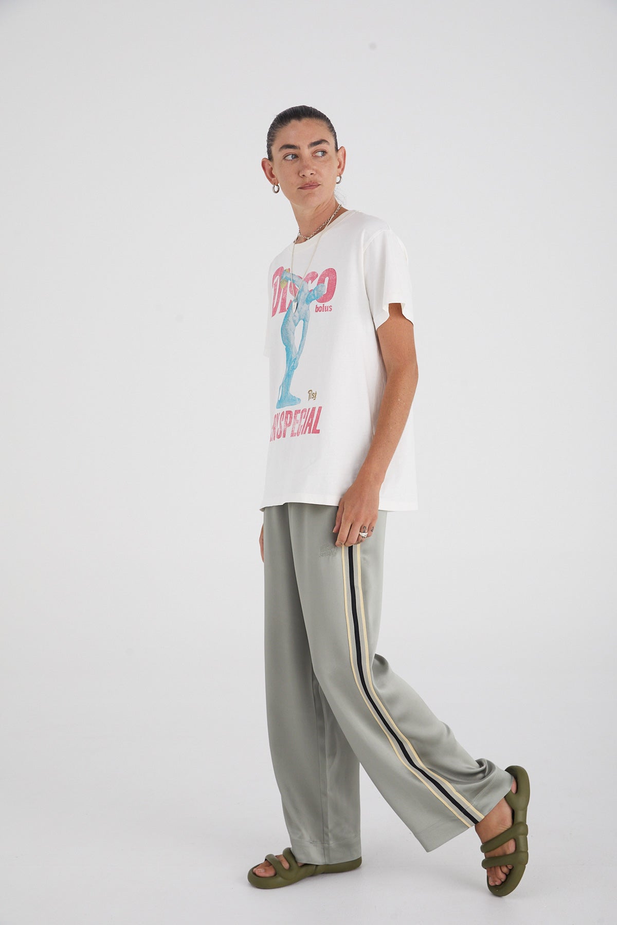 Stone "Stripe" Satin Vacay Pants