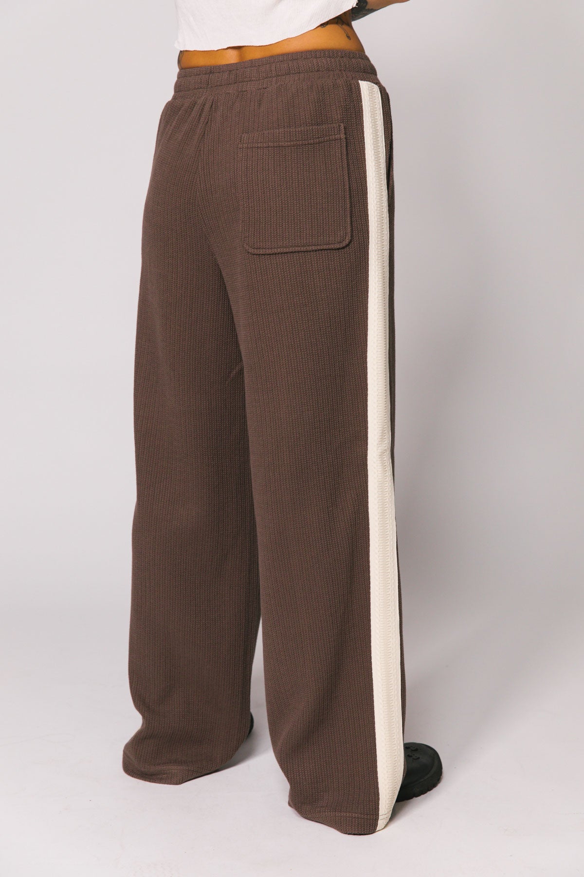 Chocolate Knitted Baggy Pants