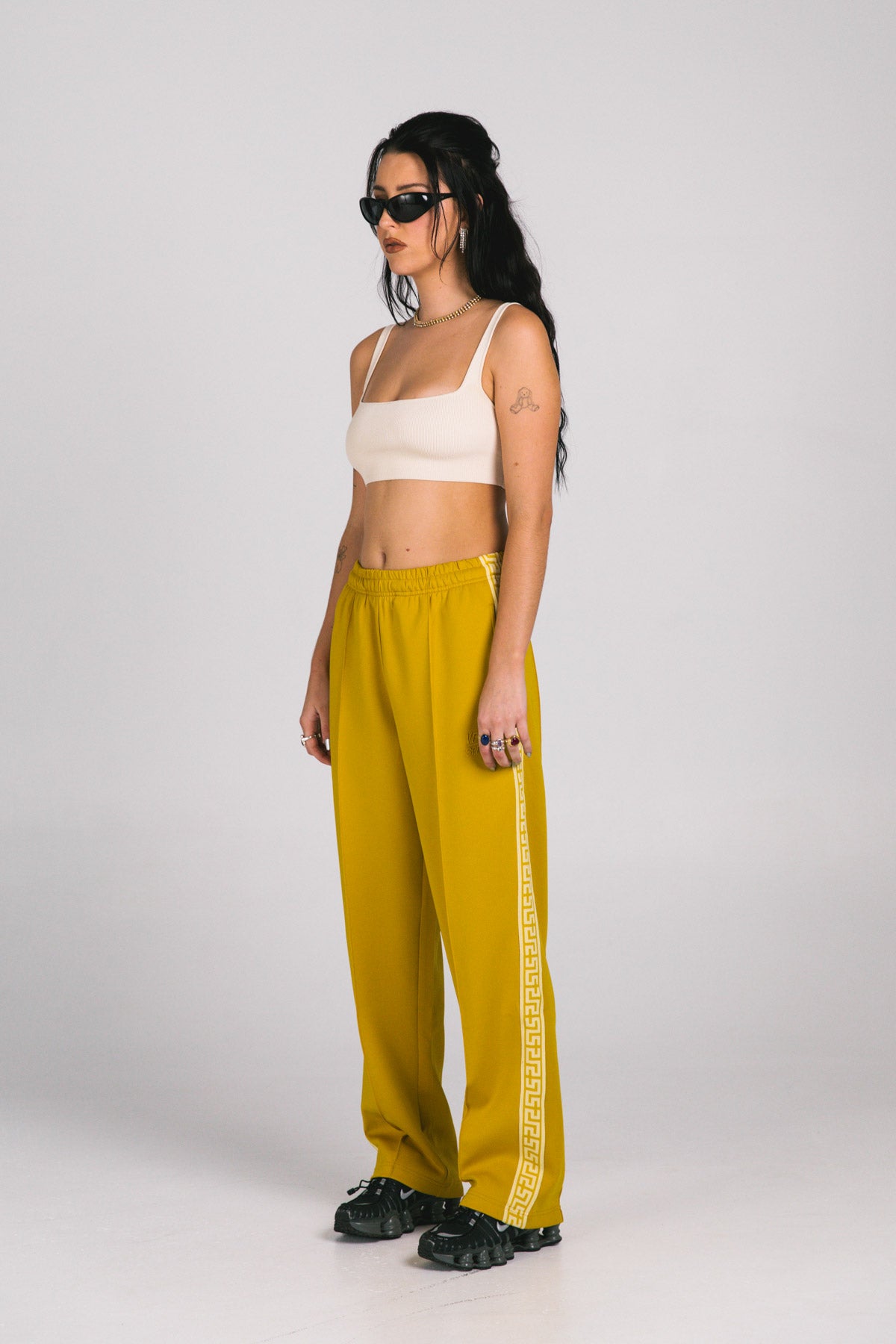 Kappa yellow track pants best sale