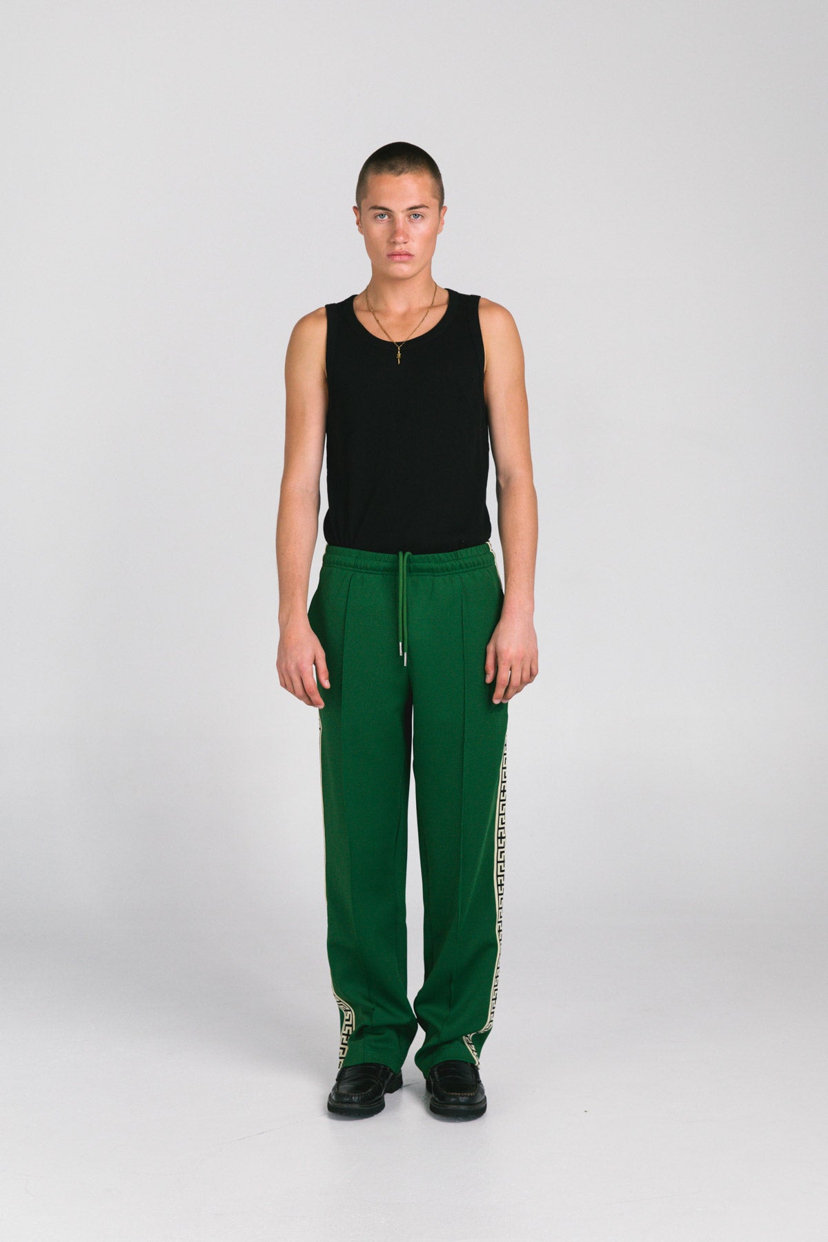 Green Geo Track Pants Something Very Special Something Very Special