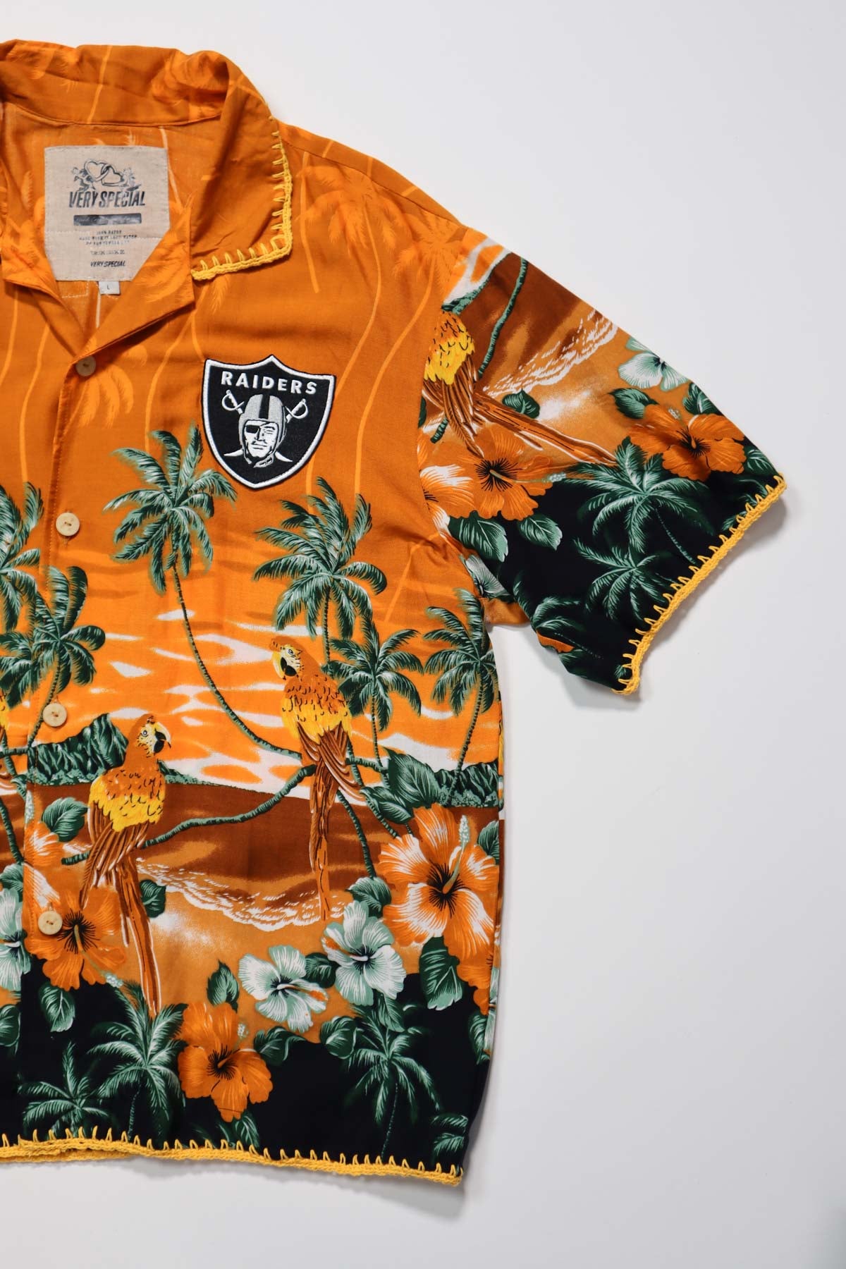 Raiders One Off Hawaiian Shirt L