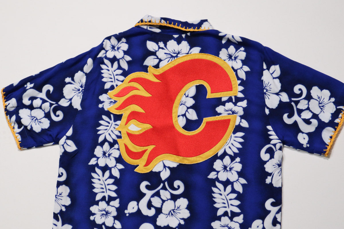 Calgary Flames One Off Hawaiian Shirt M
