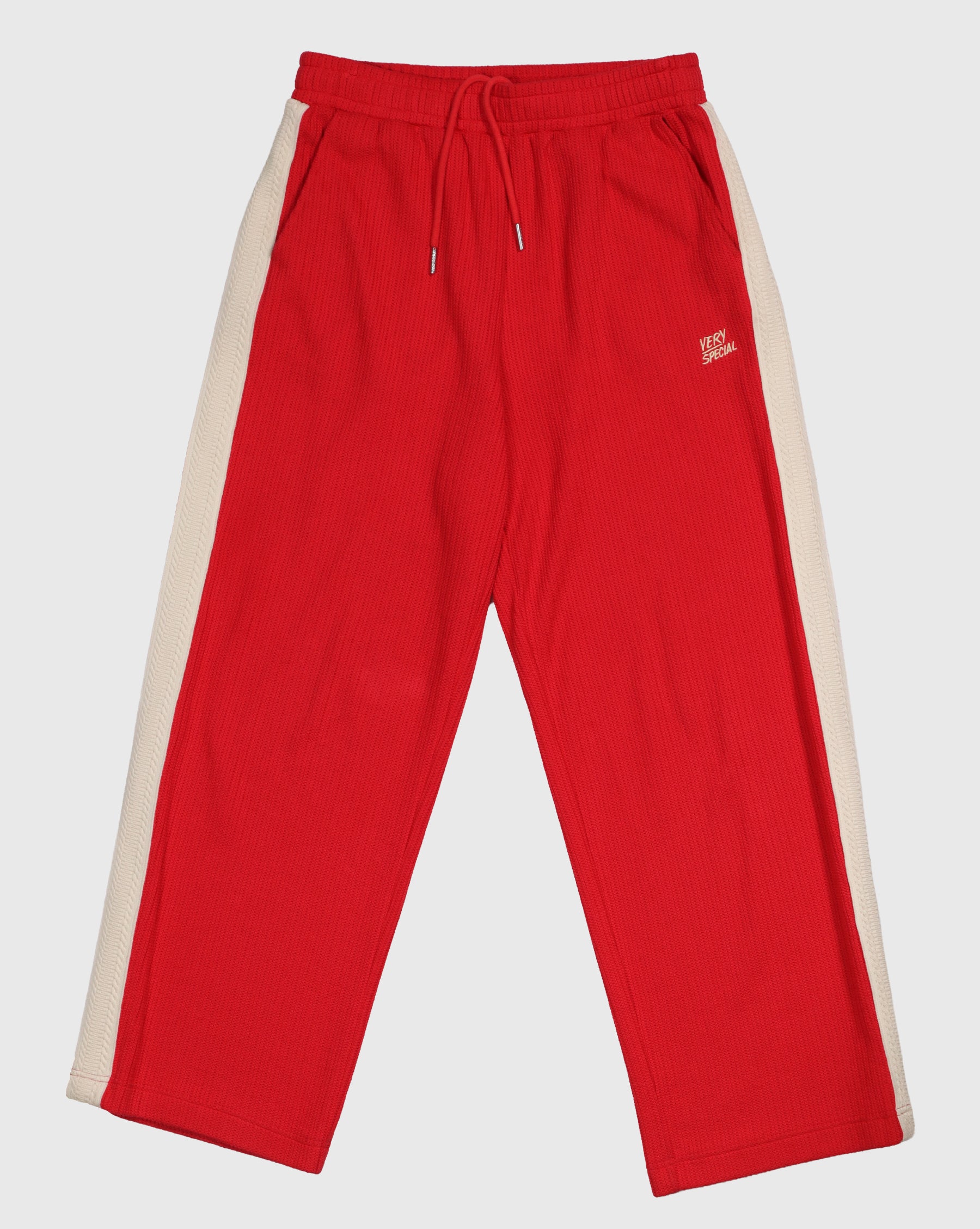 Red Knitted Baggy Pants
