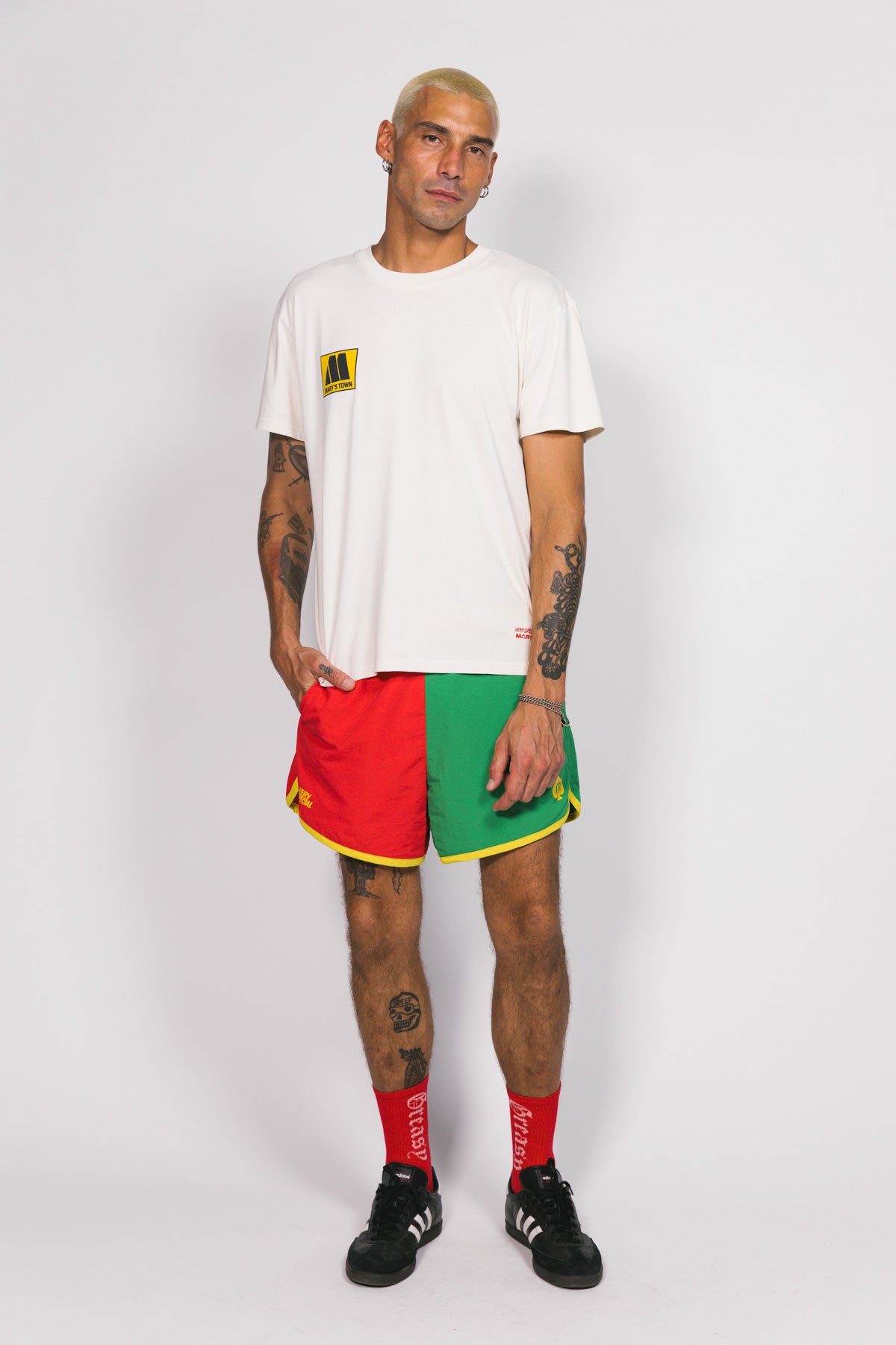 Greasy Couture Nylon Short Shorts