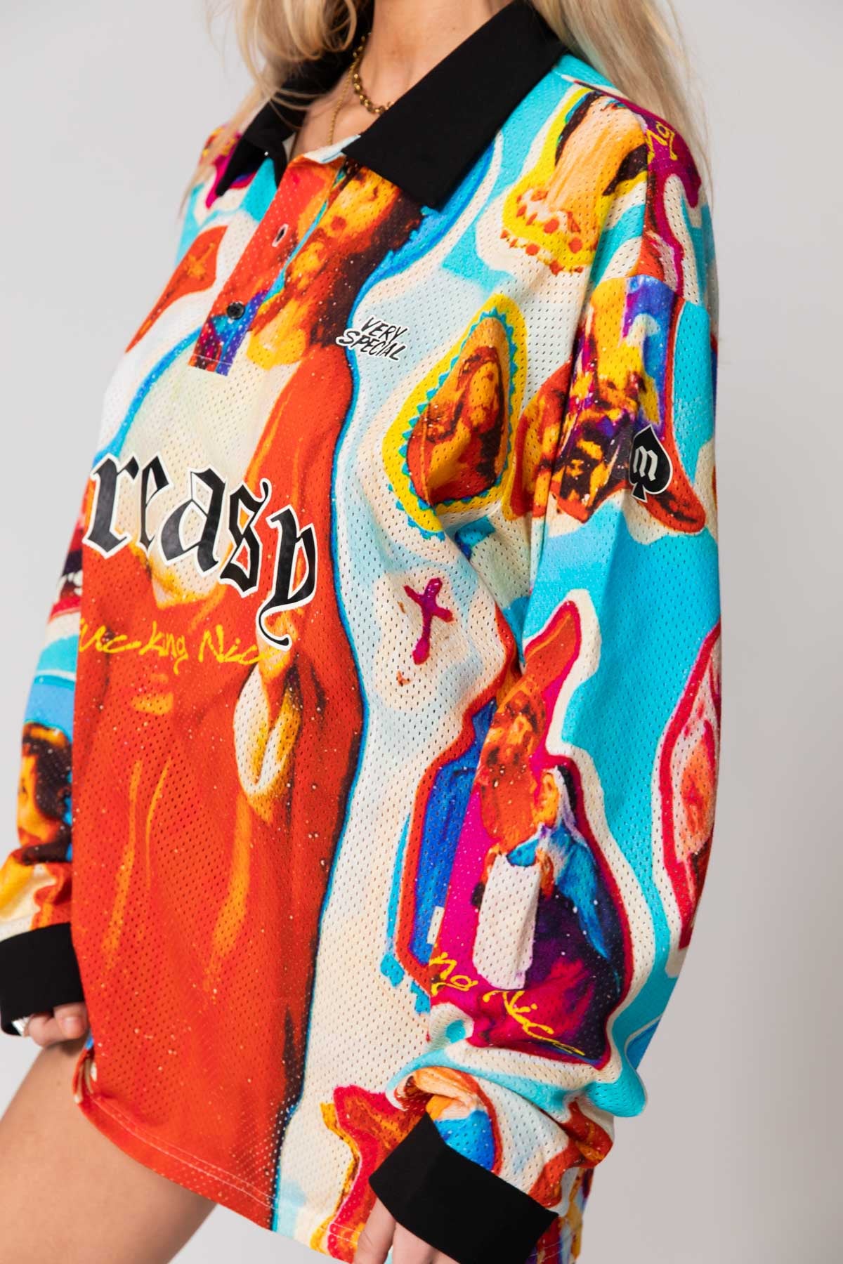 Holy Holy Mesh LS Polo