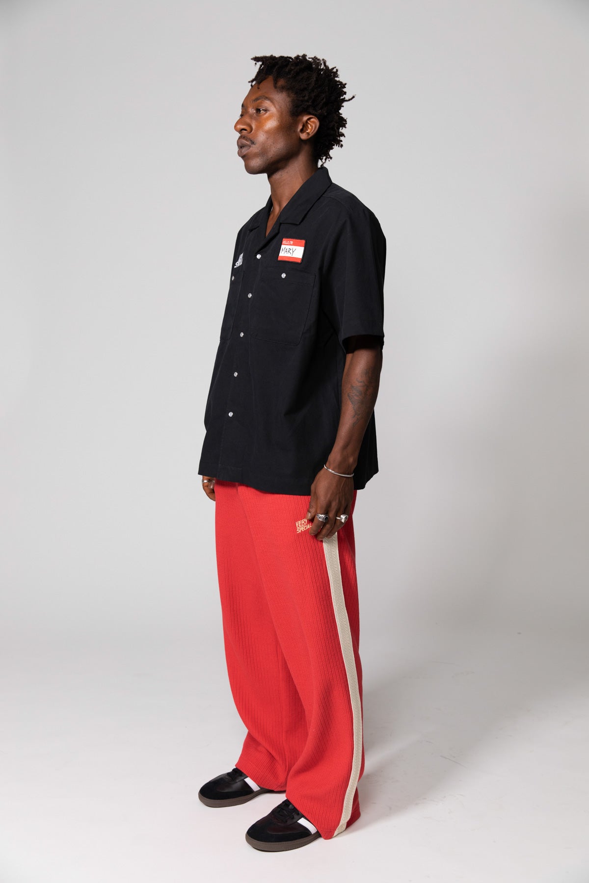 Black Late Shift Button Up Shirt