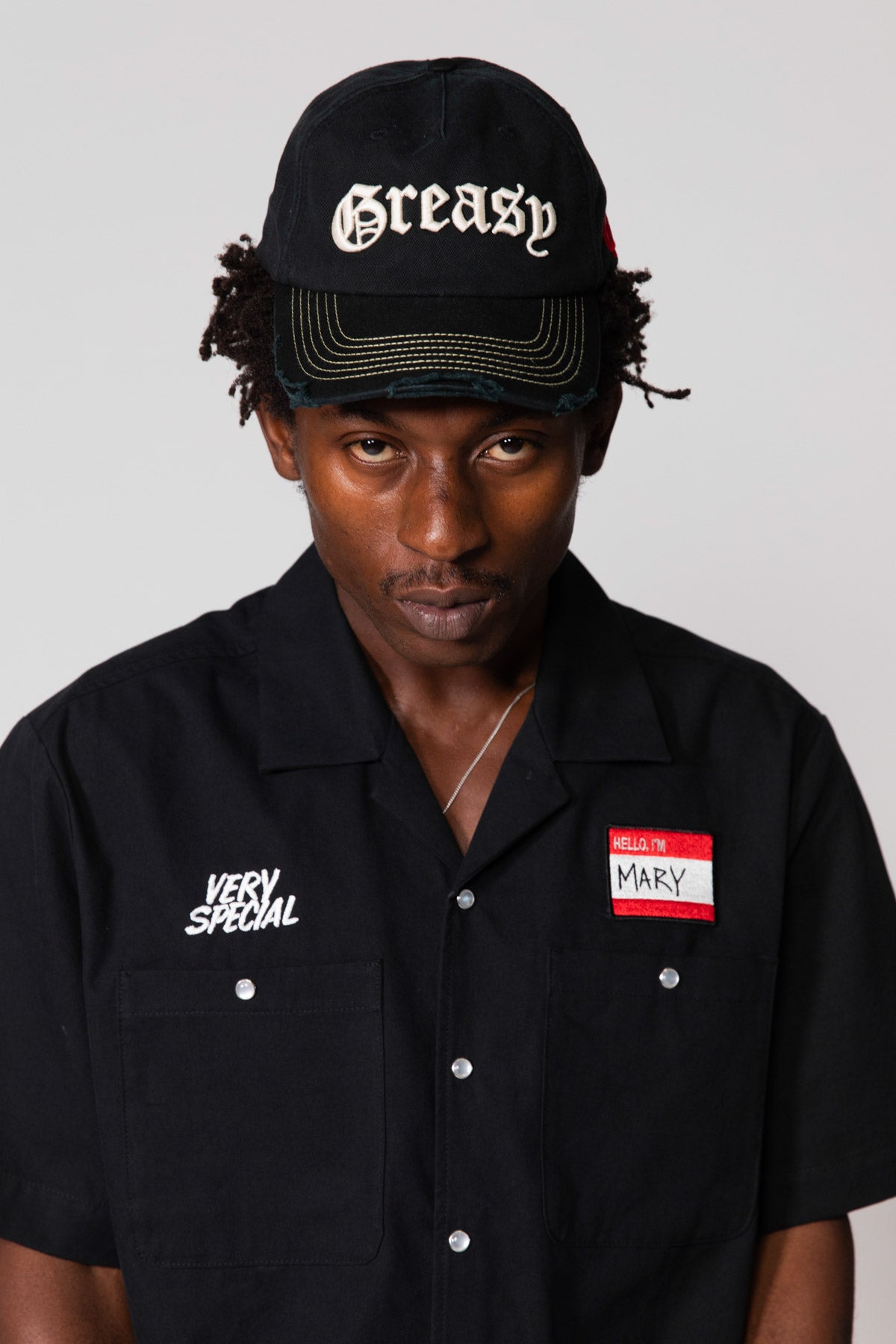 Black Late Shift Button Up Shirt