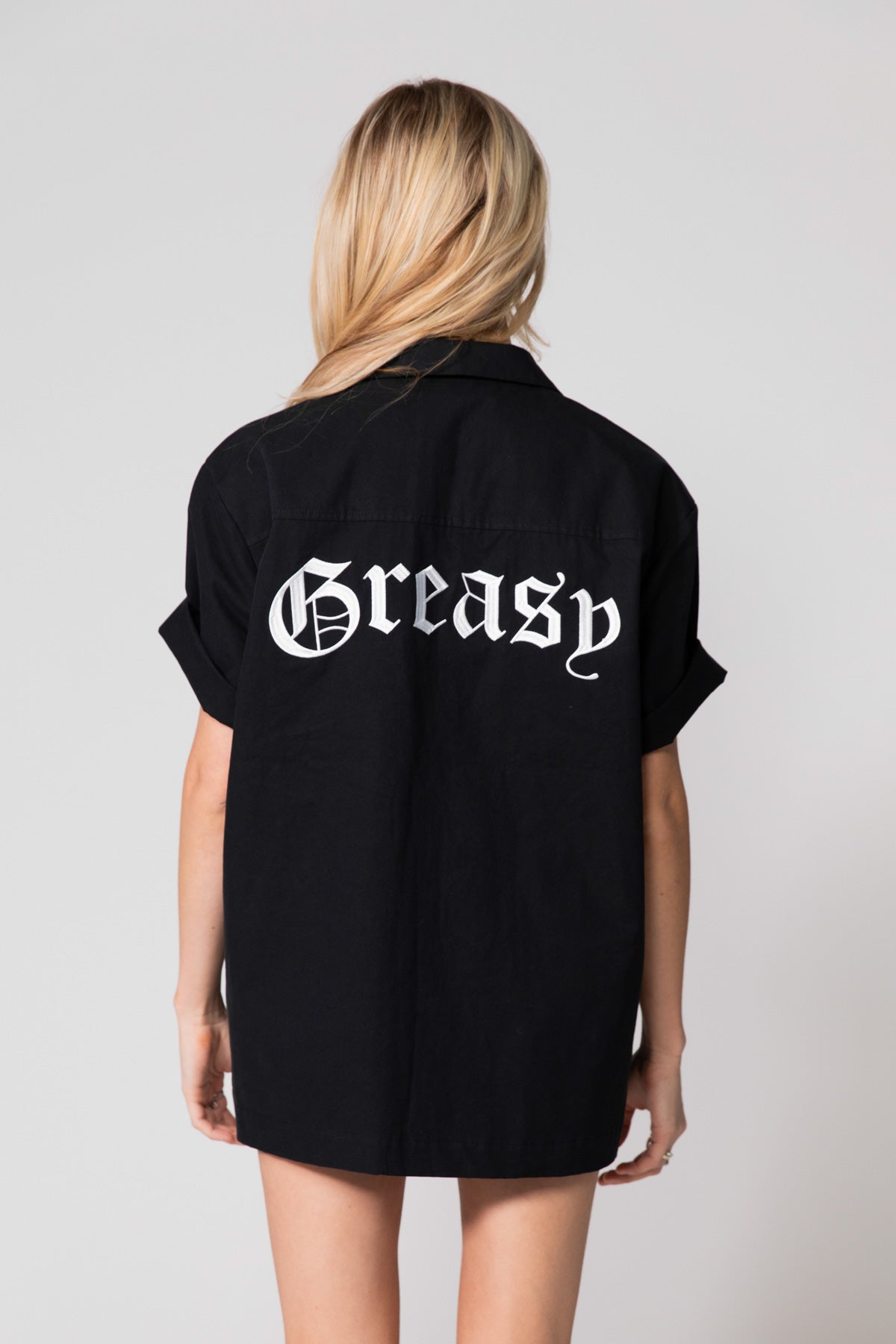 Black Late Shift Button Up Shirt