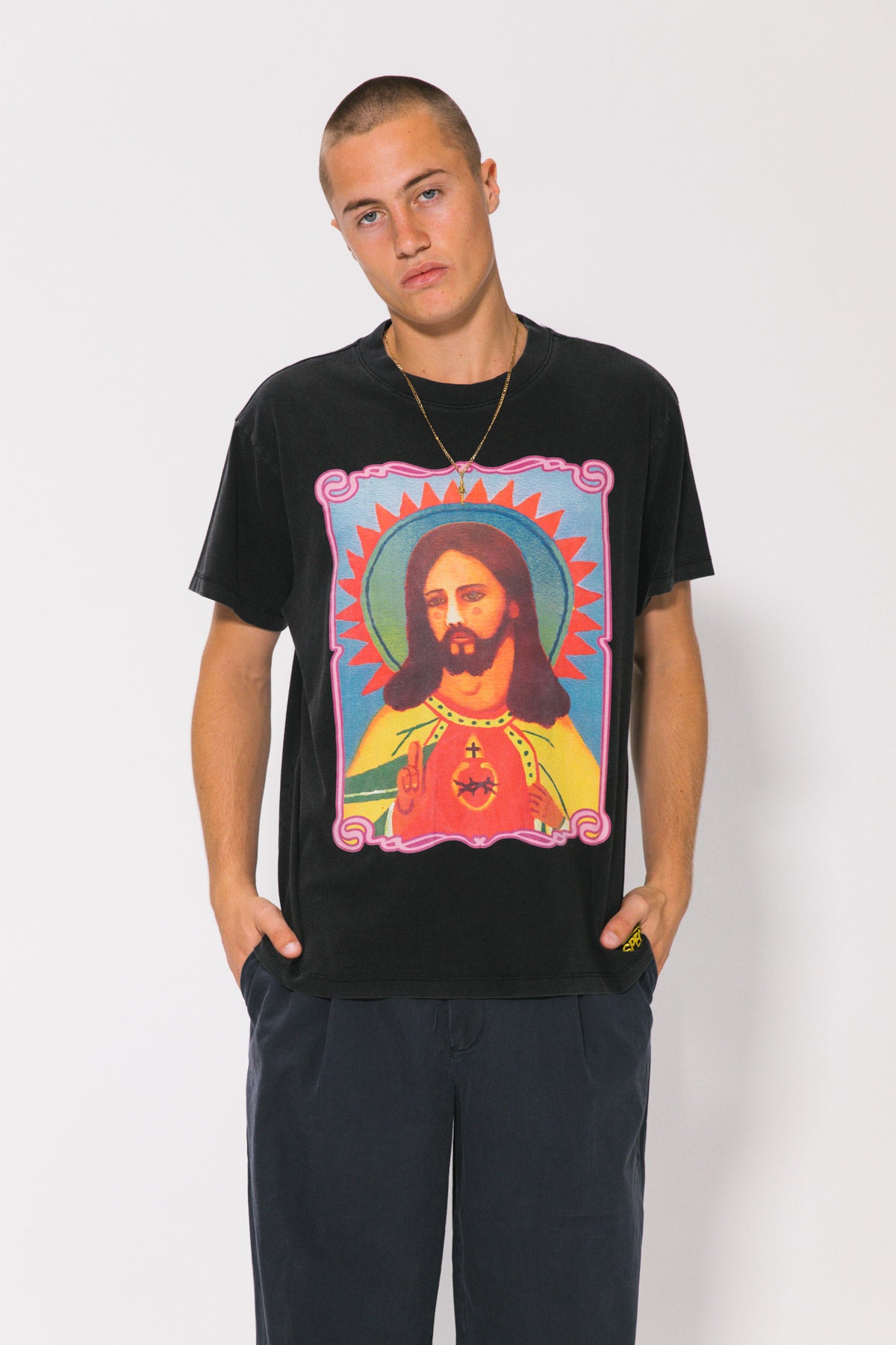Black Saving Grace Boxy Tee
