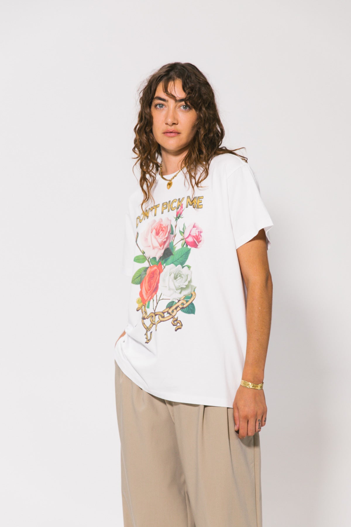 White Don't Pick Me Tee