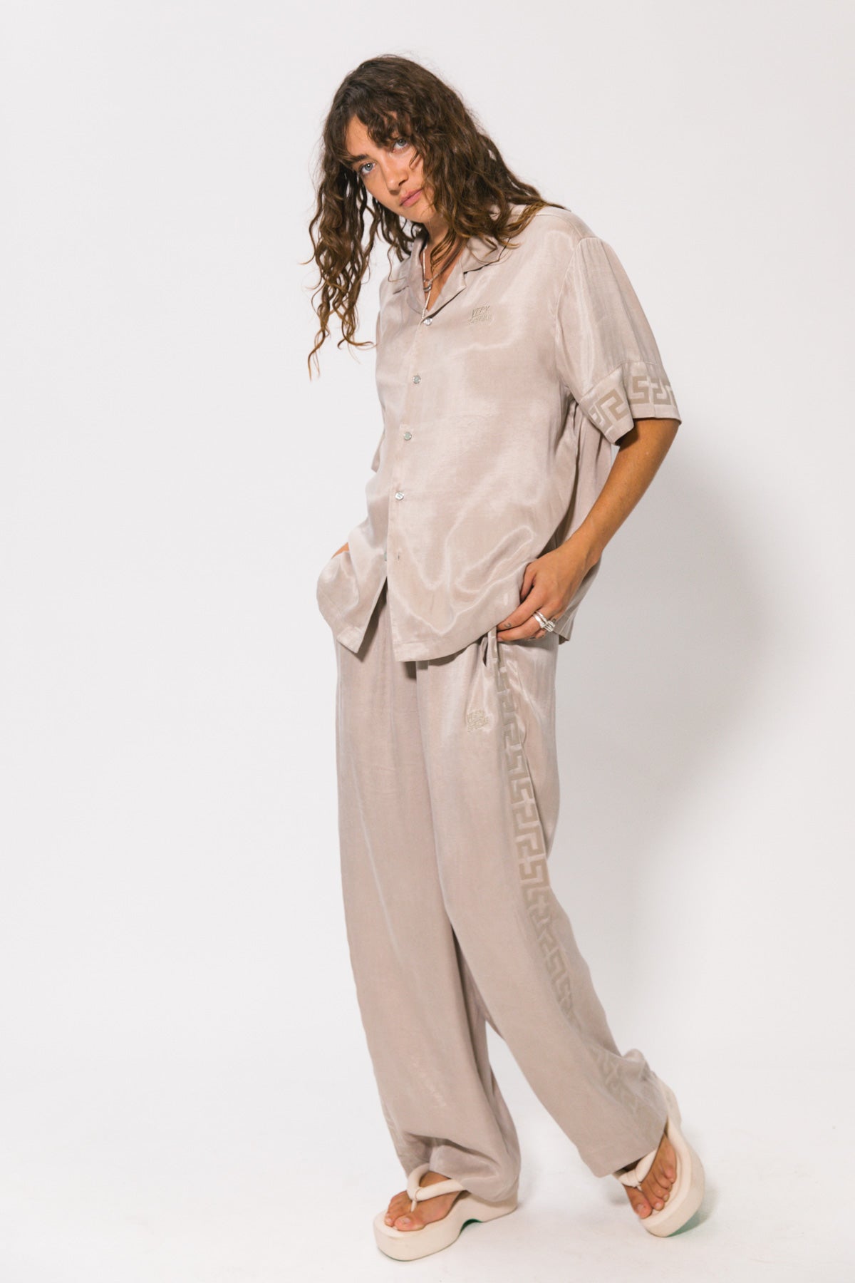 Stone Panel Geo Vacay Pant