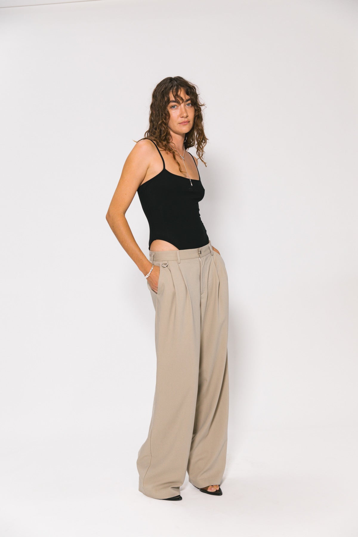 Stone Westwood Pleated Pant