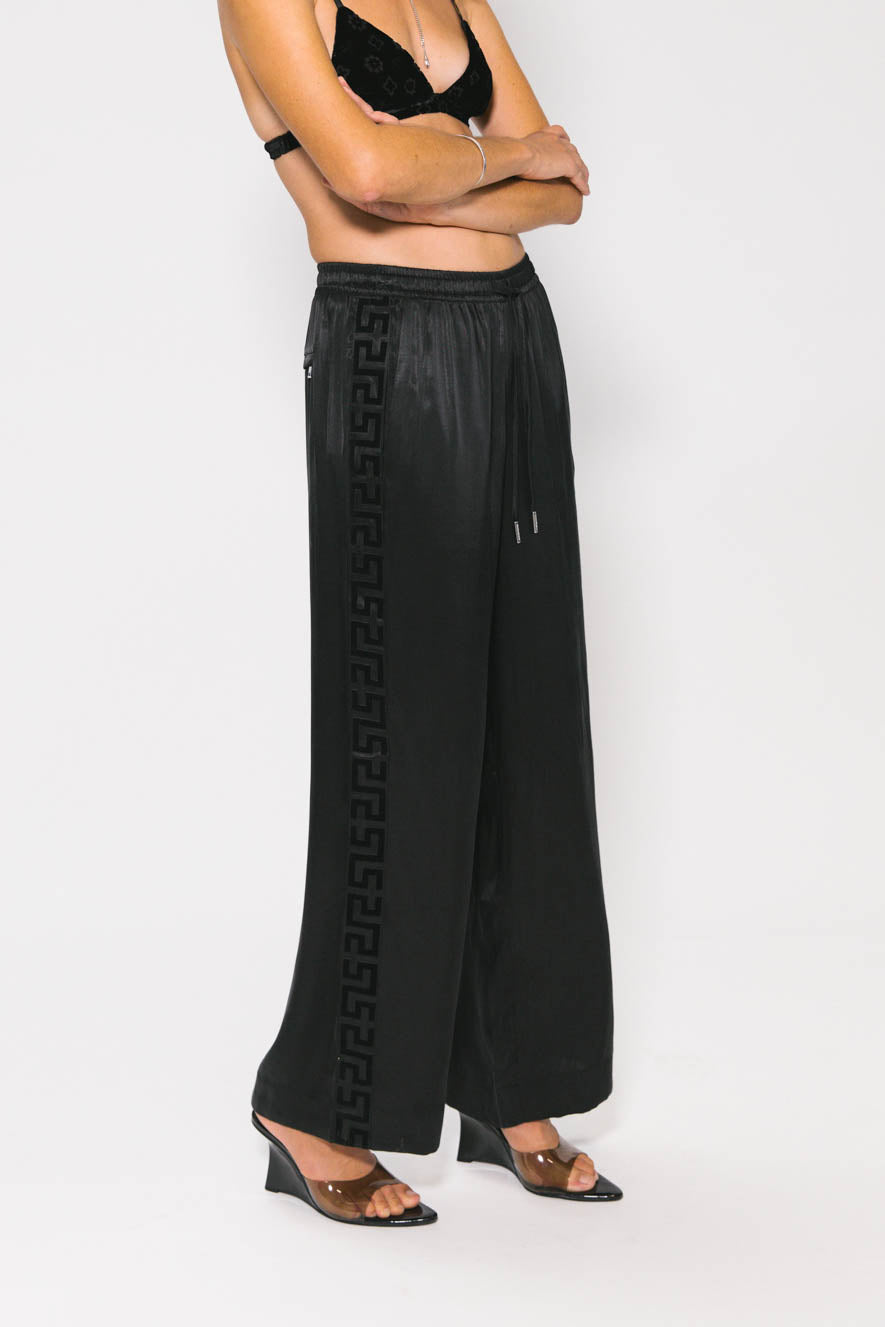 Black Panel Geo Vacay Pant