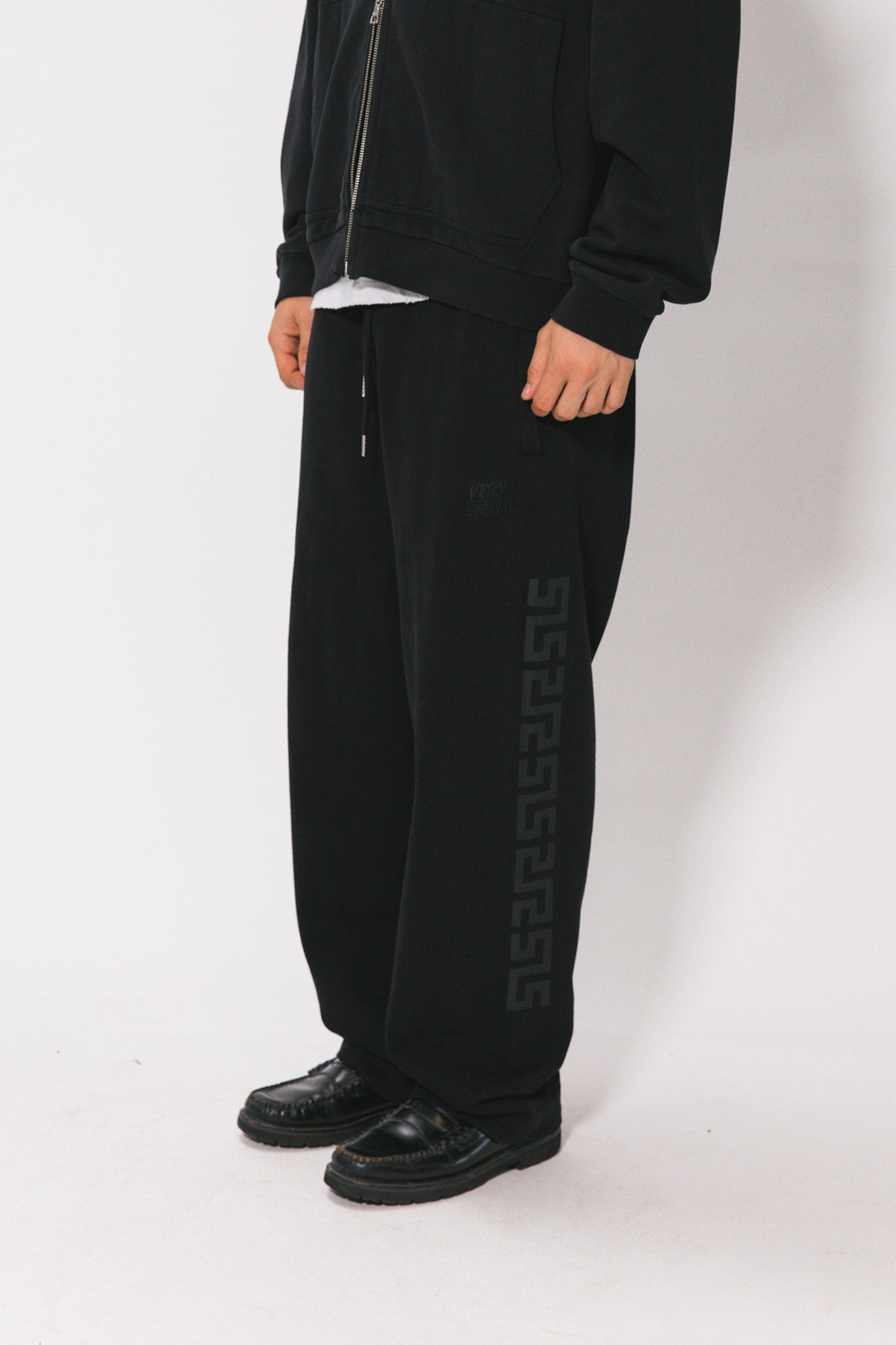 Washed Black SVS Essential Straight leg Sweat pant