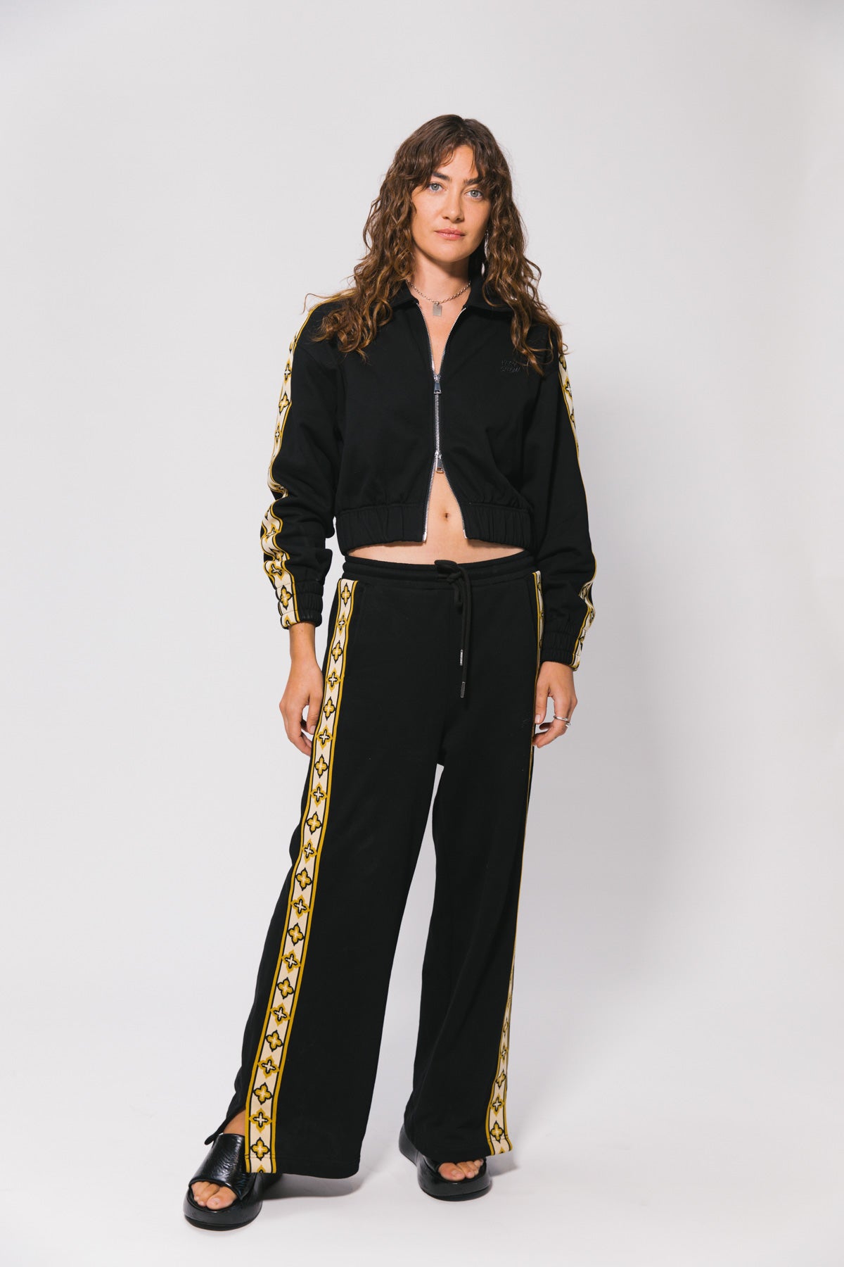 Black Diamonds Zip Jacket