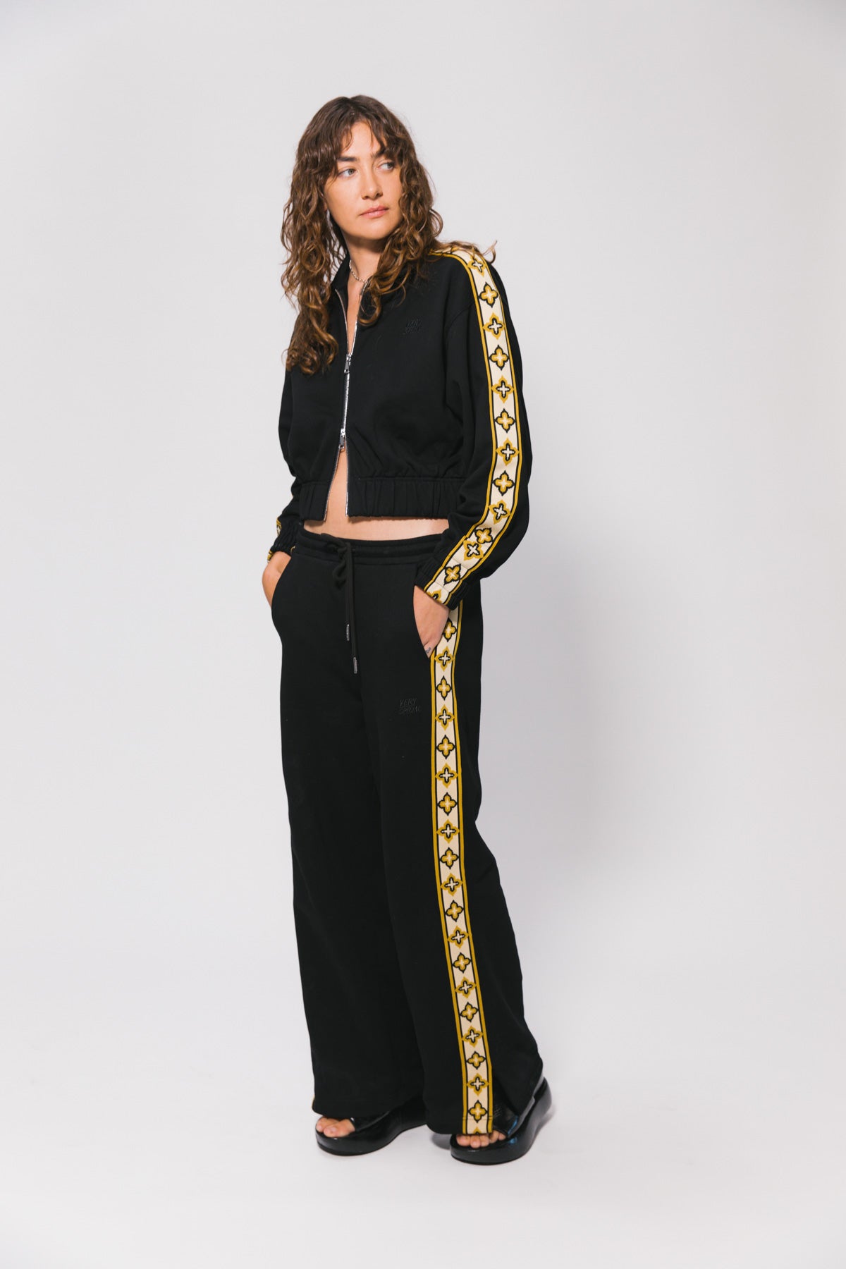 Black Diamonds Zip Jacket