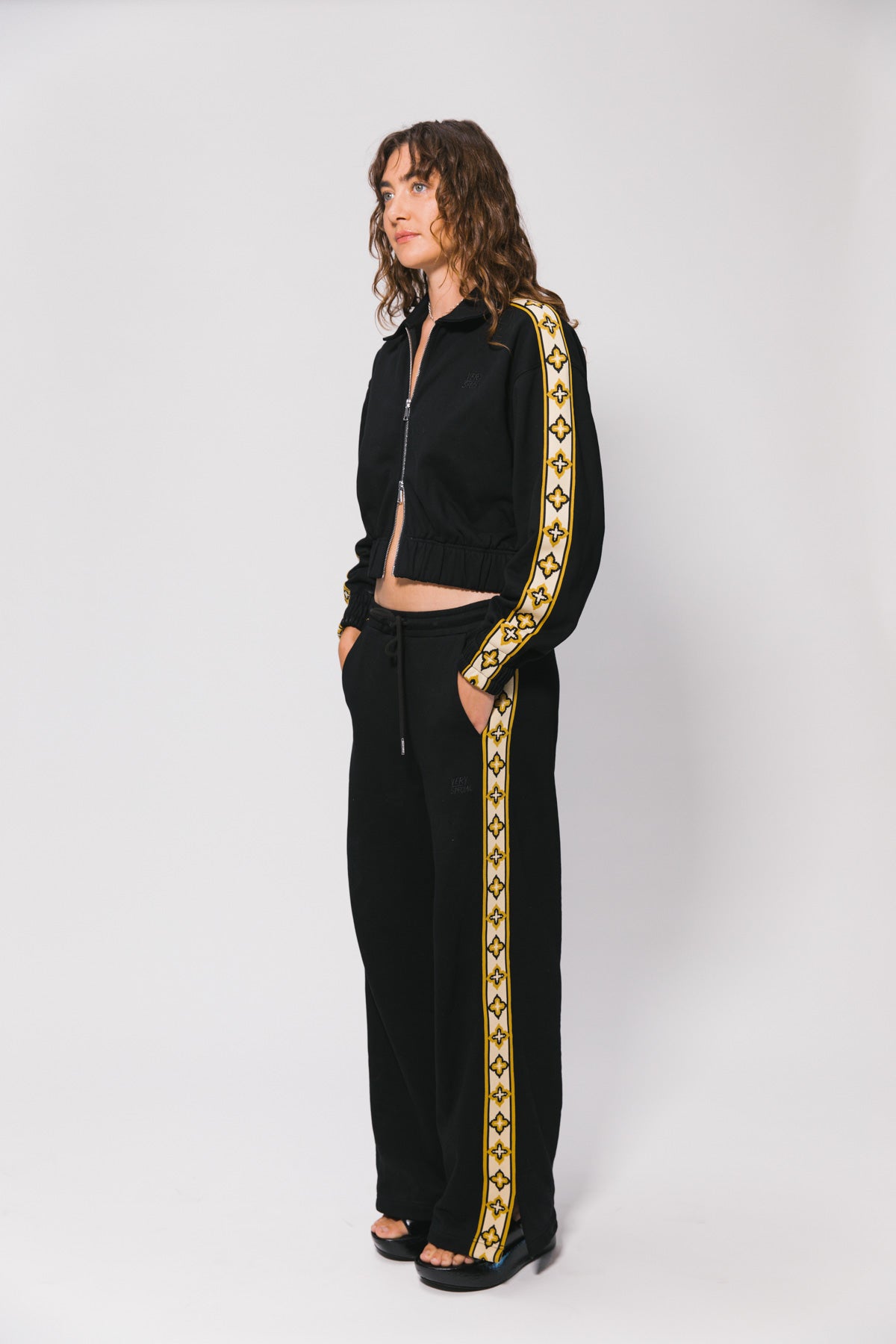 Black Diamonds Zip Jacket