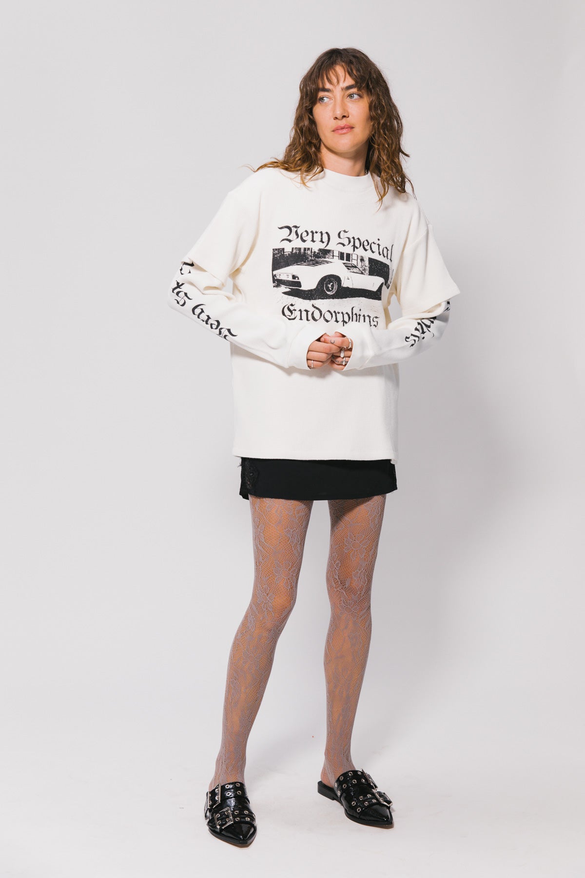 Endorphins Long Sleeve Waffle Tee