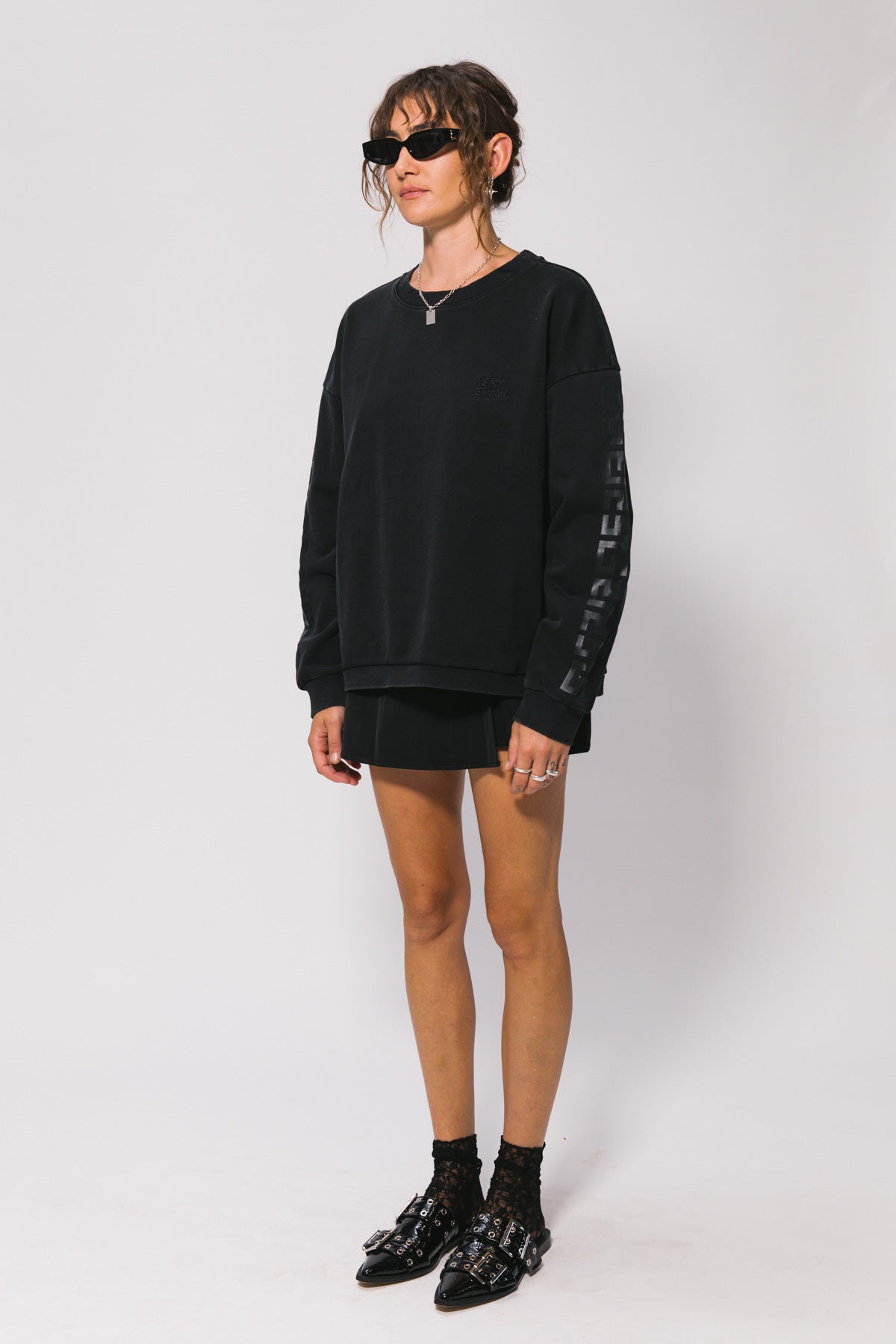 Washed Black SVS Essential Crew