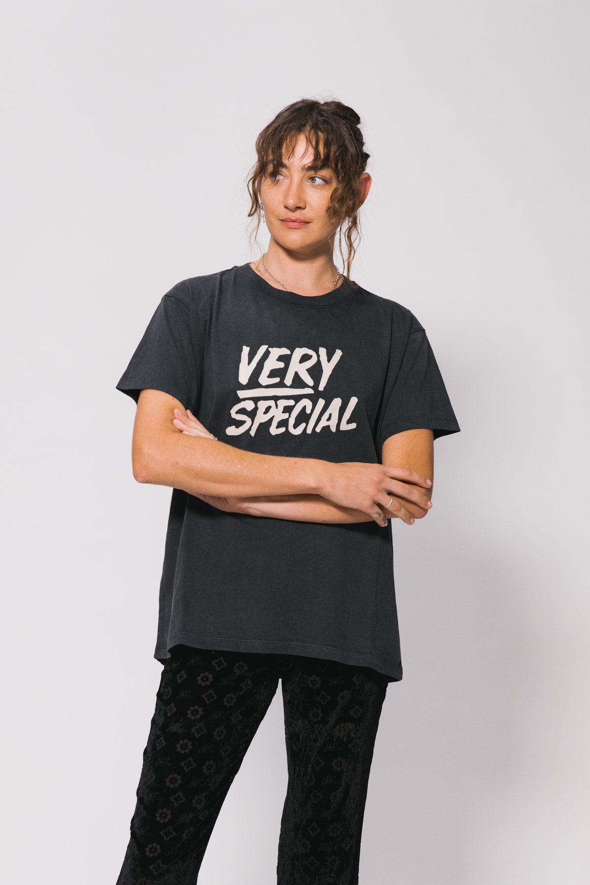 Vintage Black Very Special Logo Tee