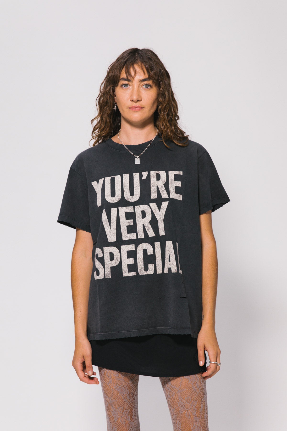 Vintage Black YVS Trashed Tee