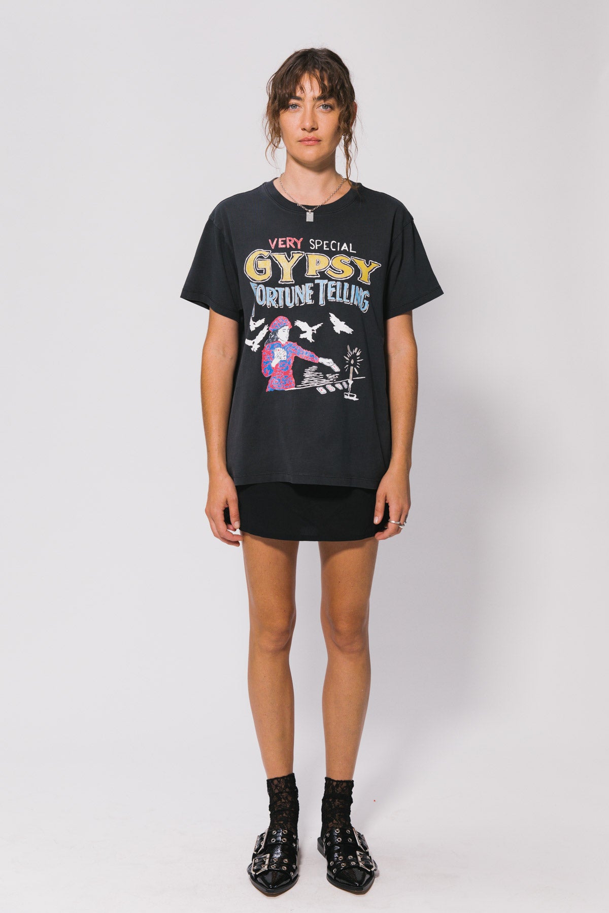 Black Fortune Teller Vintage Tee