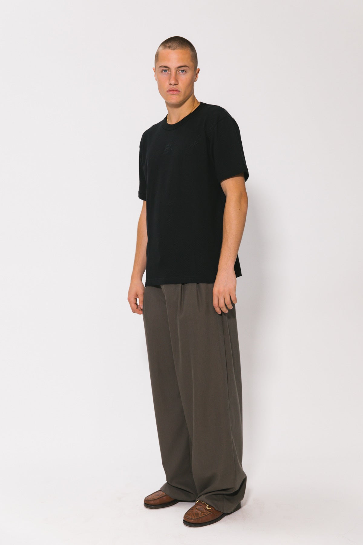 Charcoal Westwood Pleated Pant