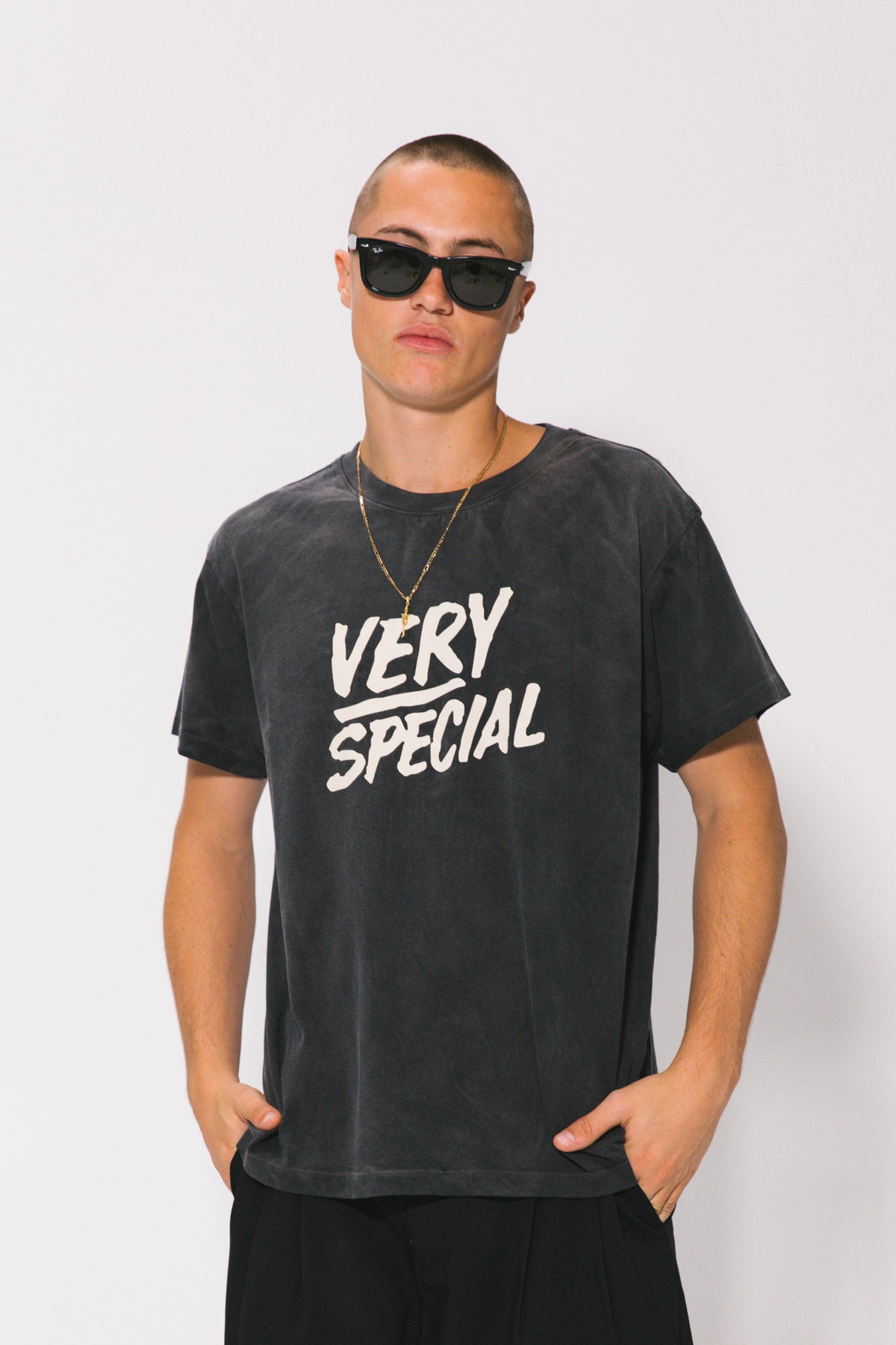 Vintage Black Very Special Logo Tee