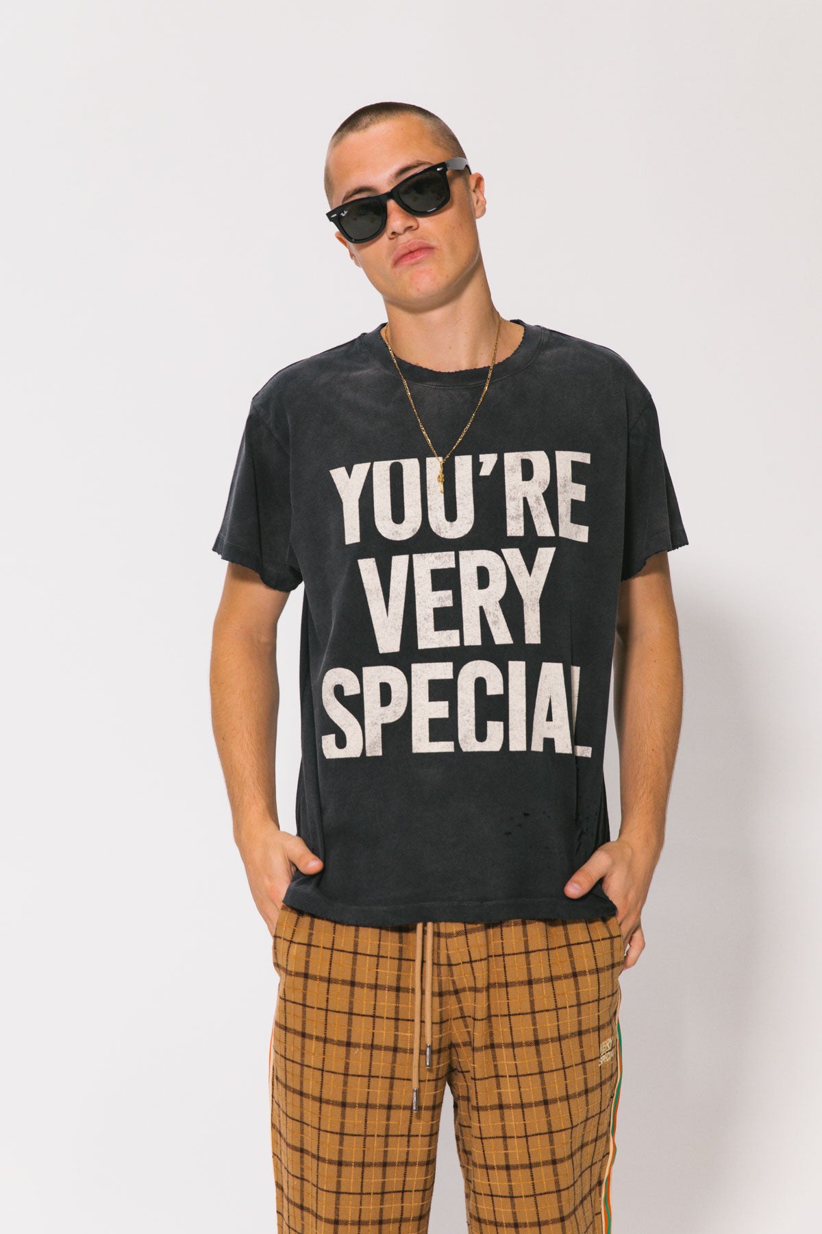 Vintage Black YVS Trashed Tee