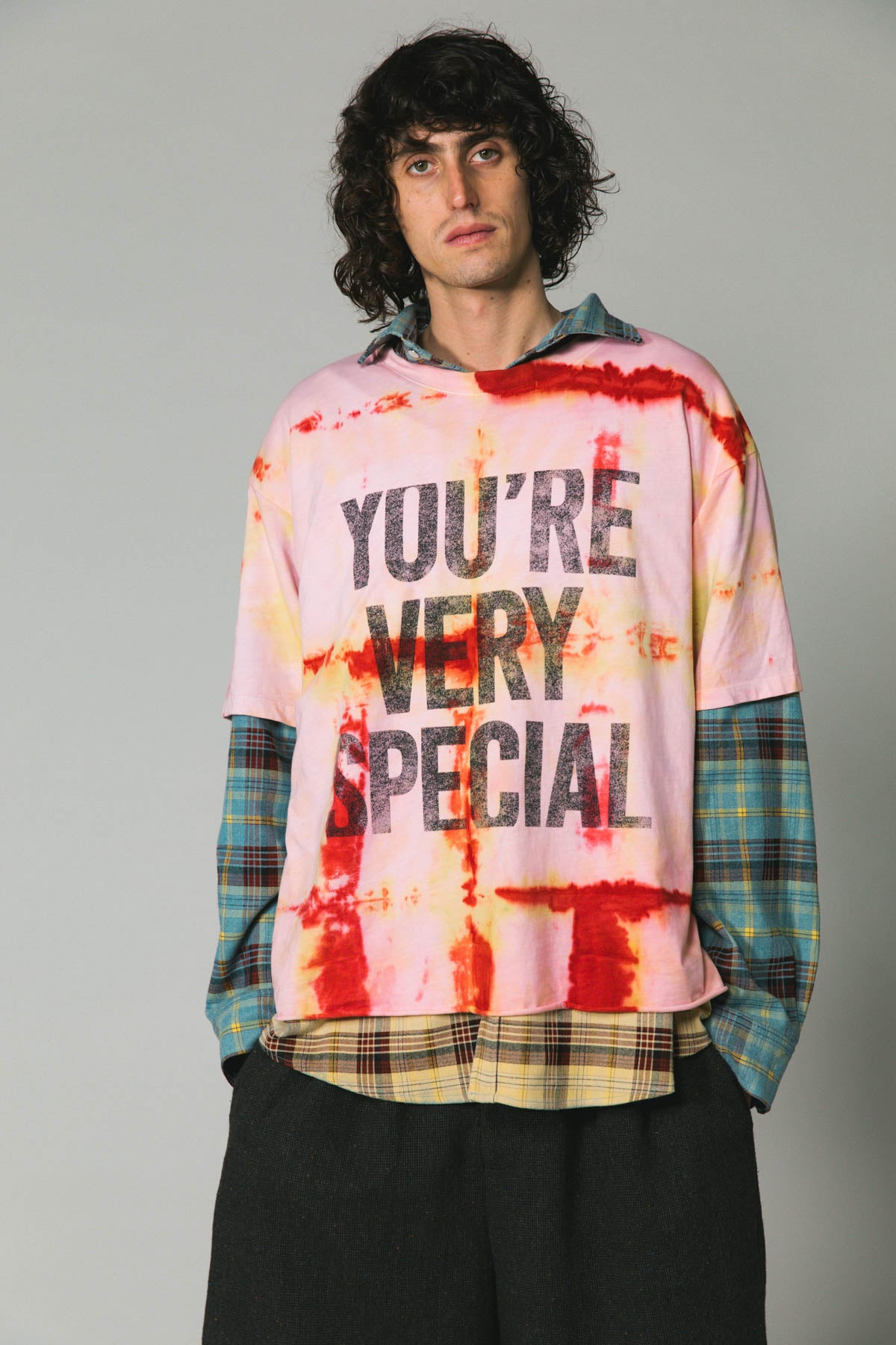 Pink Tie Dye YVS Trashed Tee