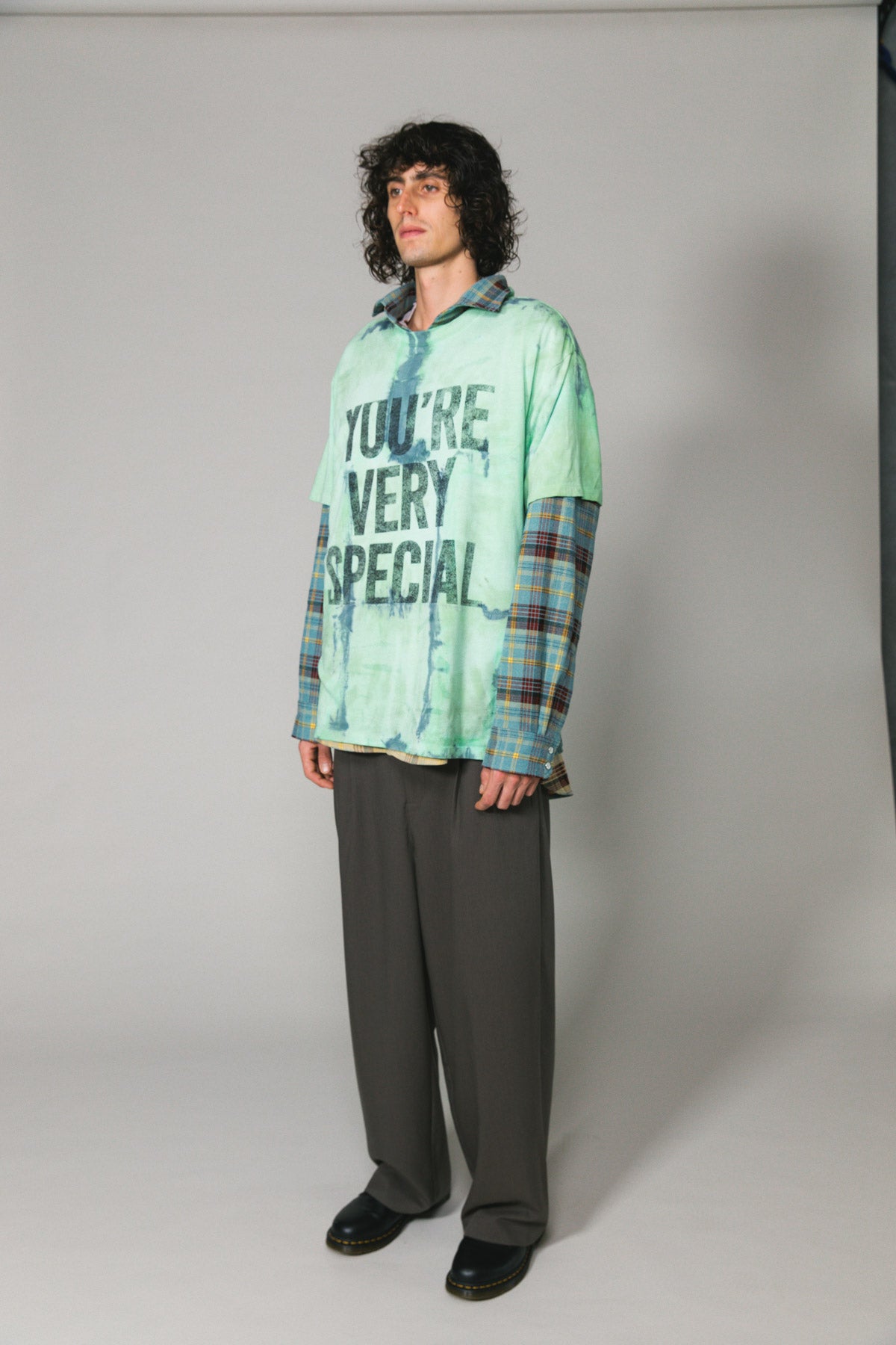 Green Tie Dye YVS Trashed Tee