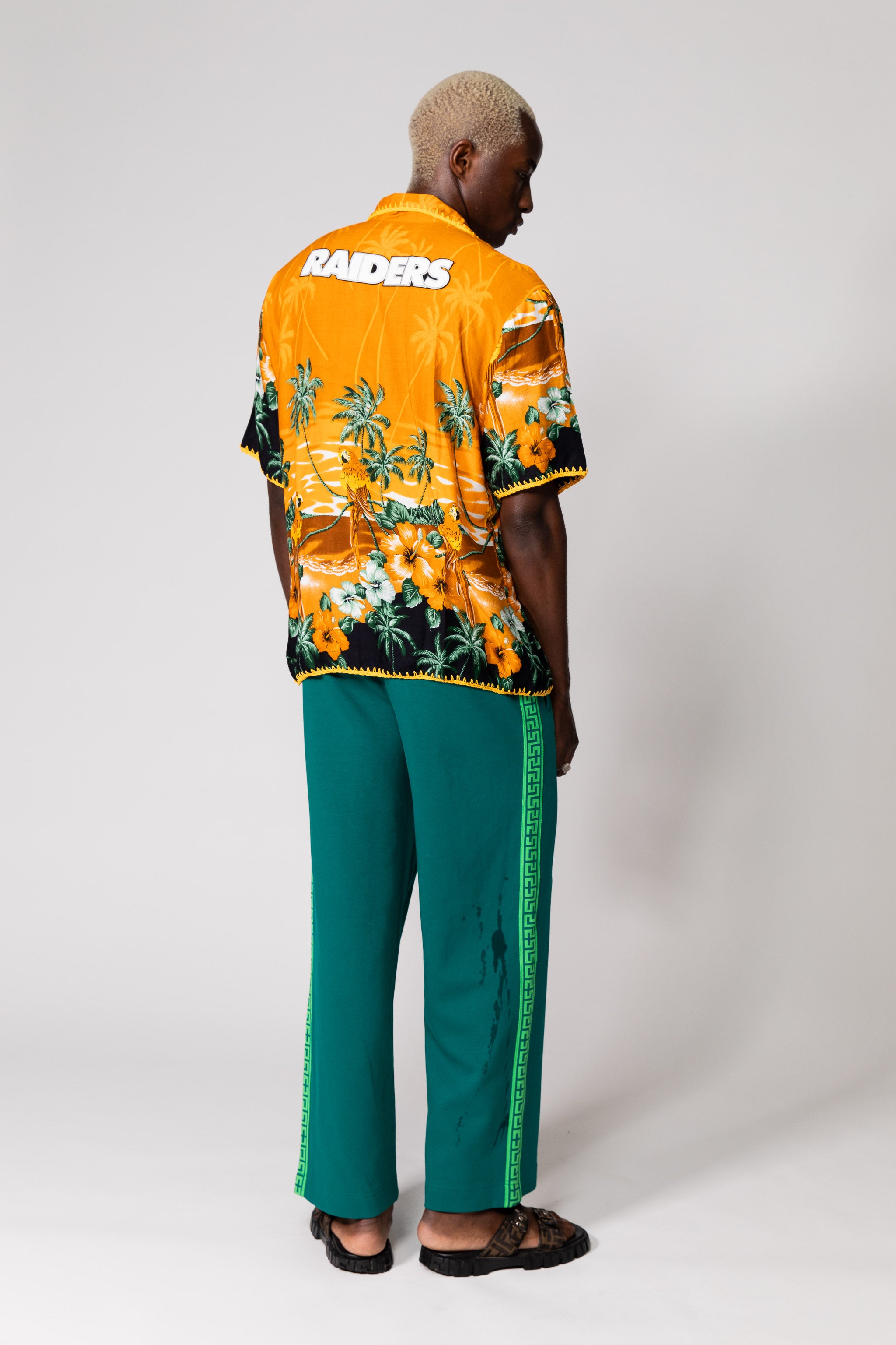 Raiders One Off Hawaiian Shirt L